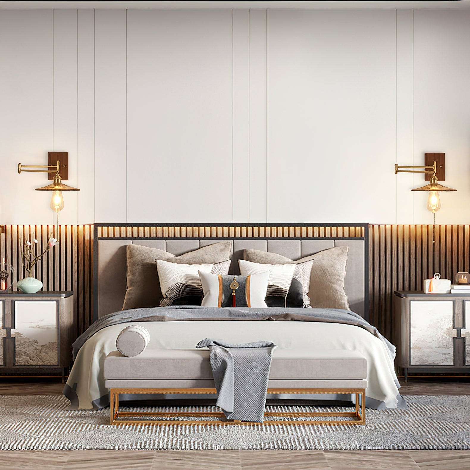 Heritage Walnut Wall Lamp - Blowlighting