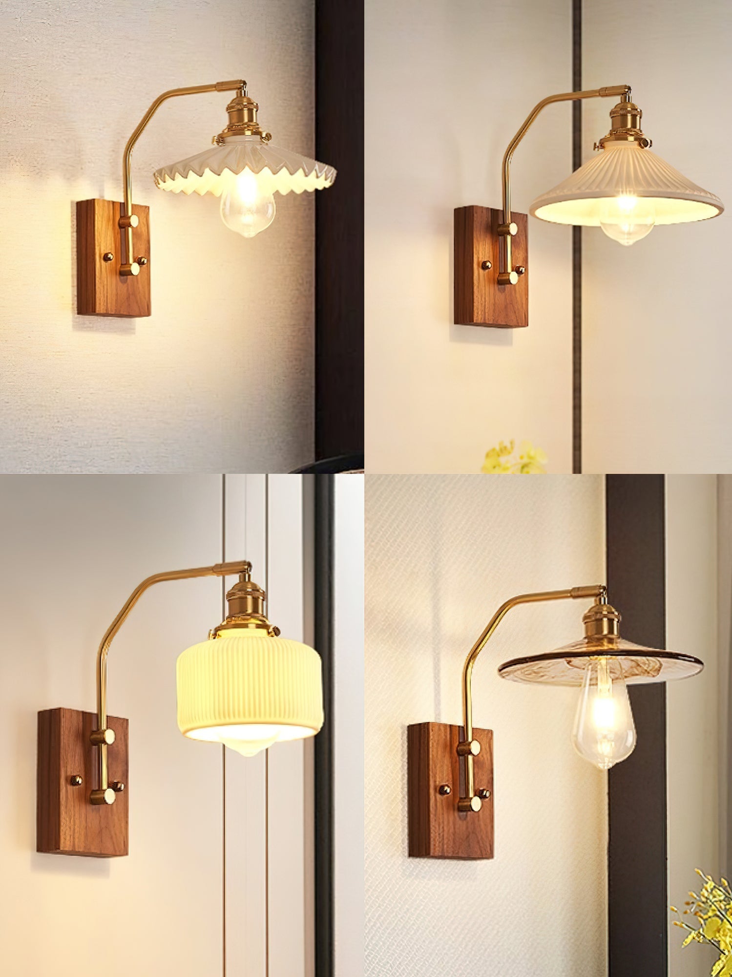 Heritage Walnut Wall Lamp - Blowlighting