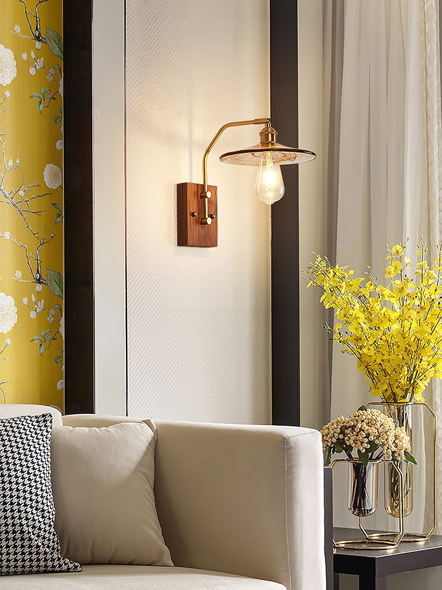 Heritage Walnut Wall Lamp - Blowlighting