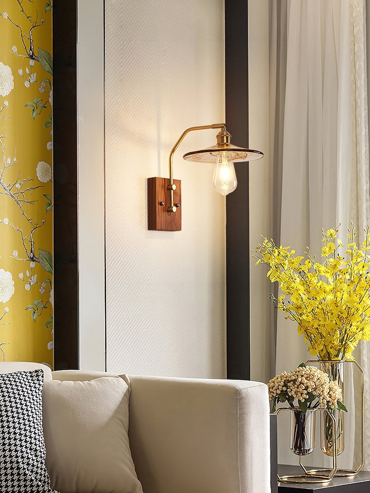 Heritage Walnut Wall Lamp - Blowlighting