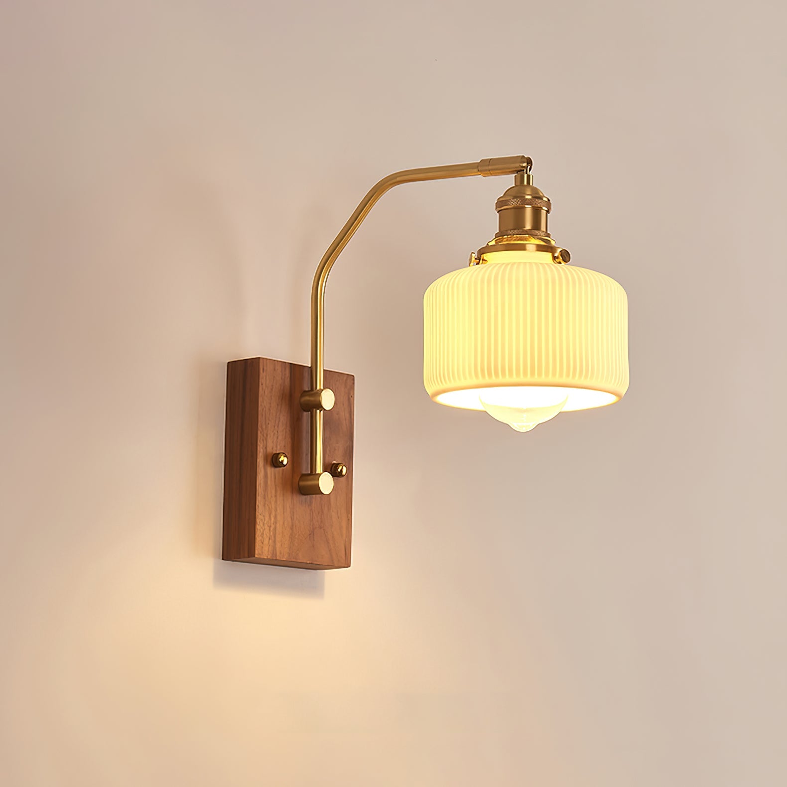 Heritage Walnut Wall Lamp - Blowlighting