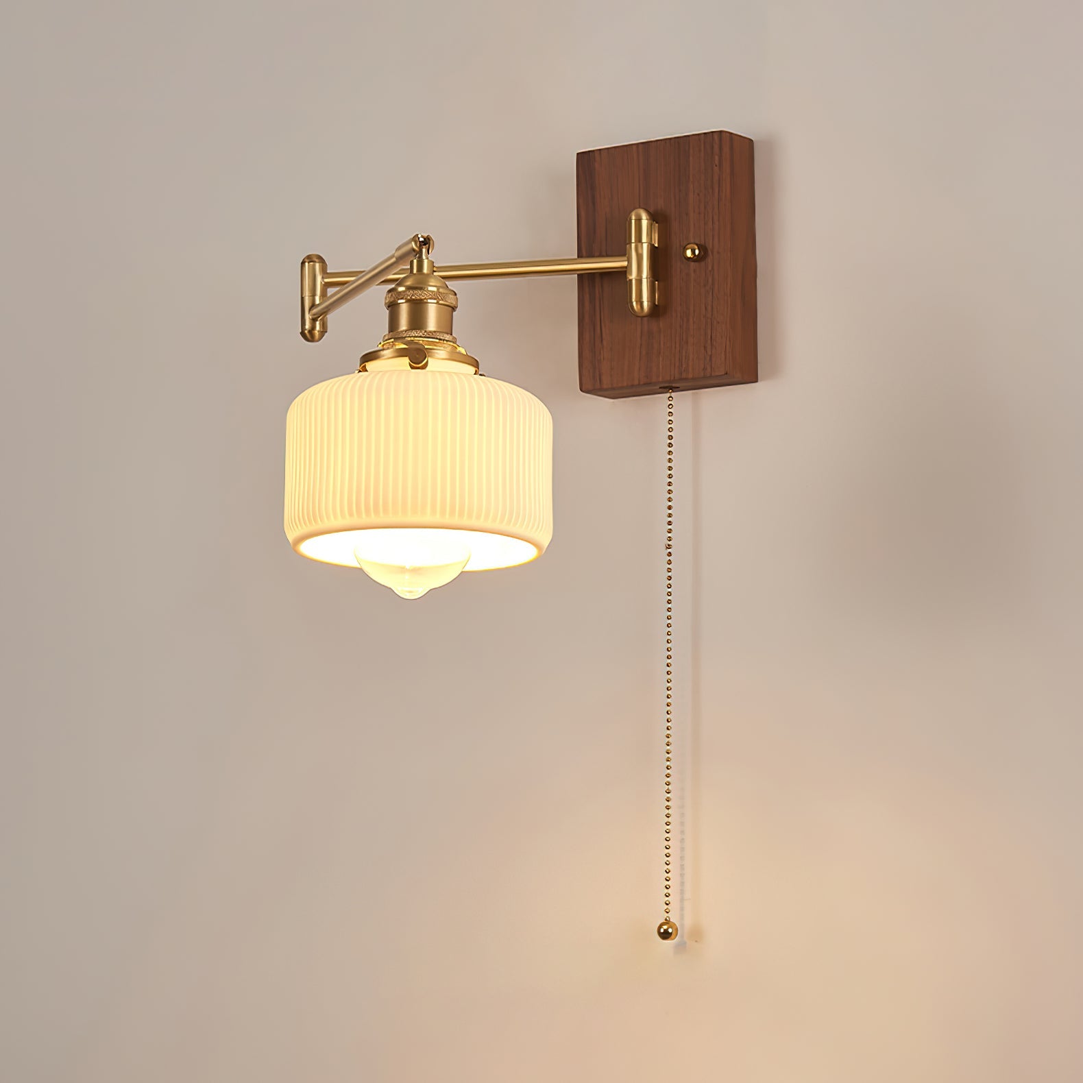 Heritage Walnut Wall Lamp - Blowlighting