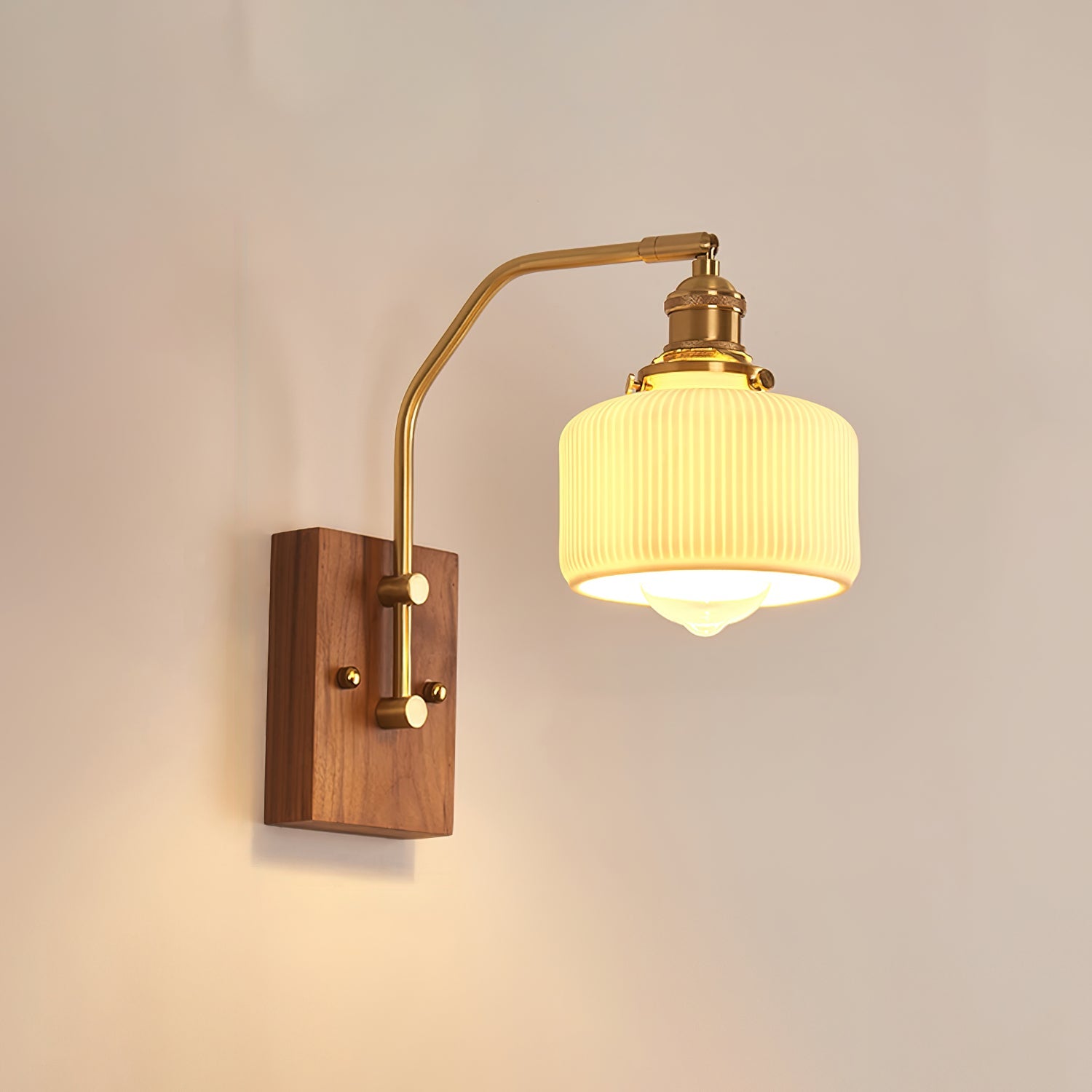Heritage Walnut Wall Lamp - Blowlighting