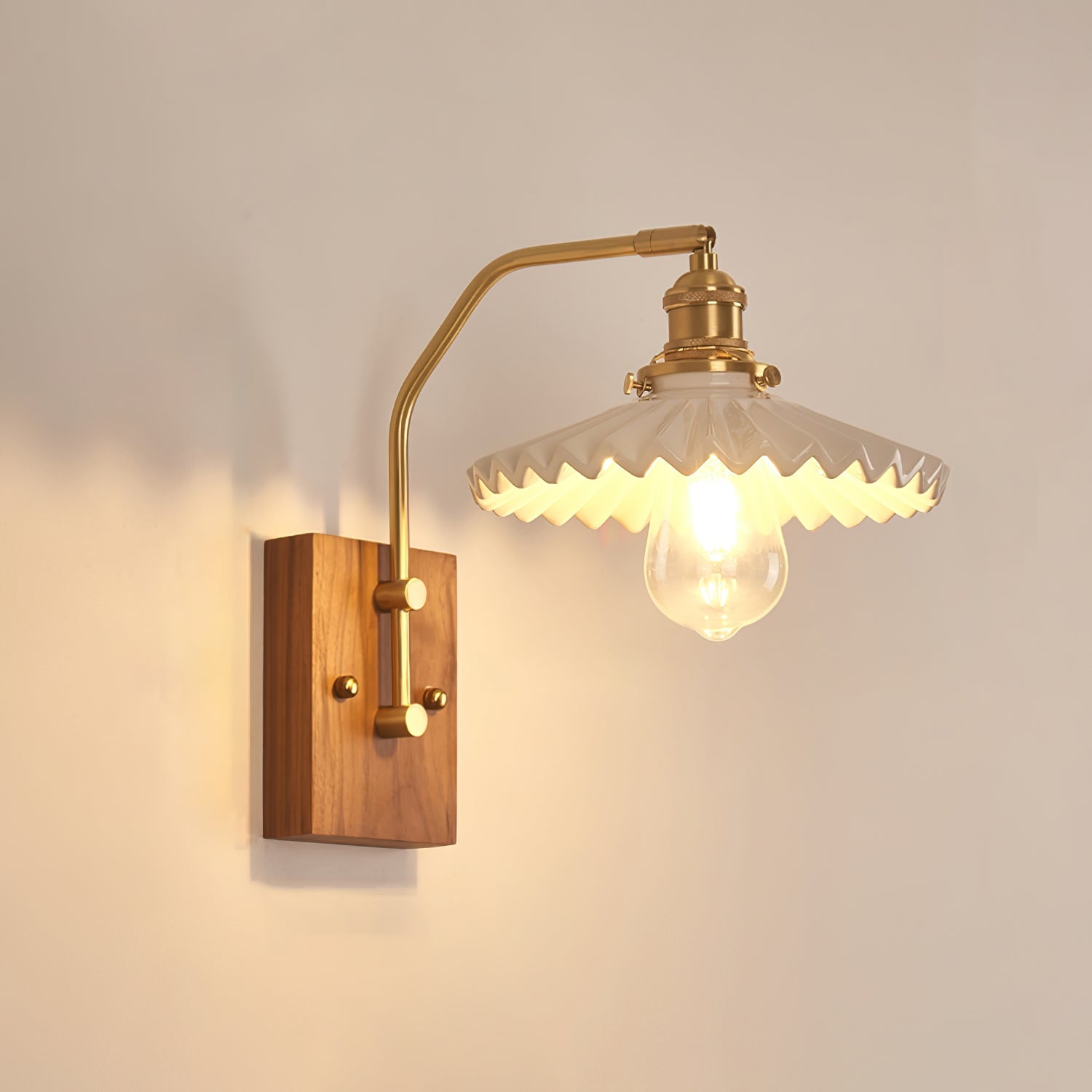 Heritage Walnut Wall Lamp - Blowlighting