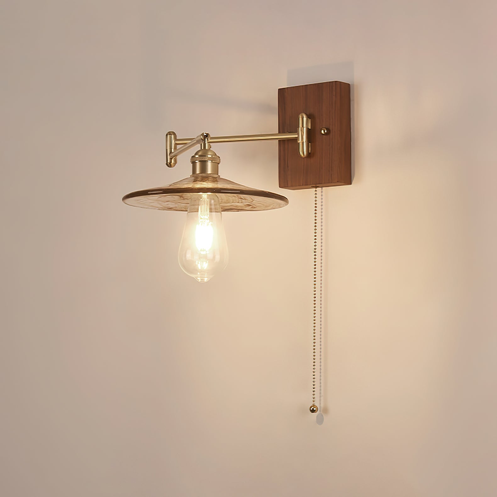 Heritage Walnut Wall Lamp - Blowlighting