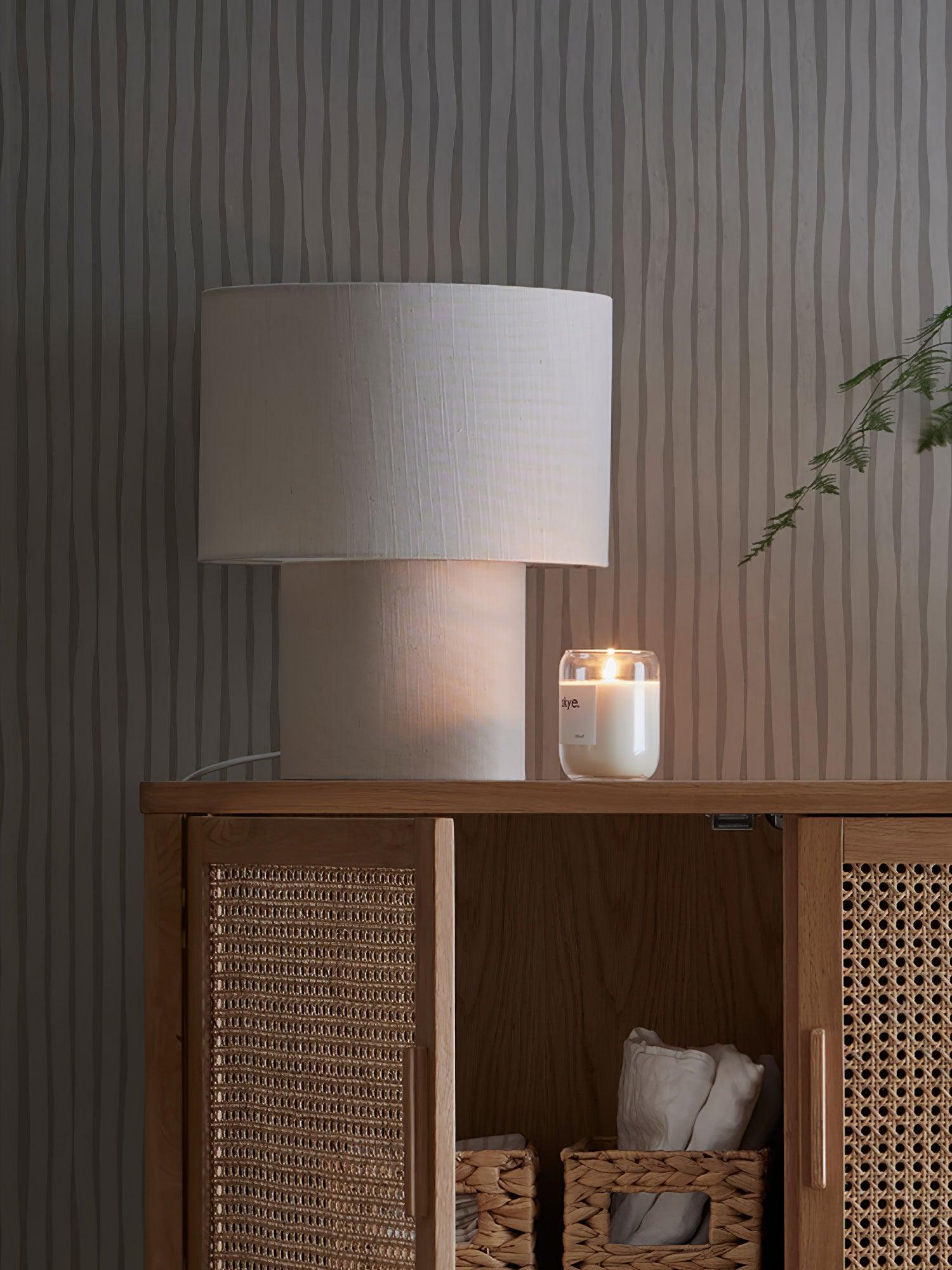 Lina Textured Fabric Table Lamp - Blowlighting