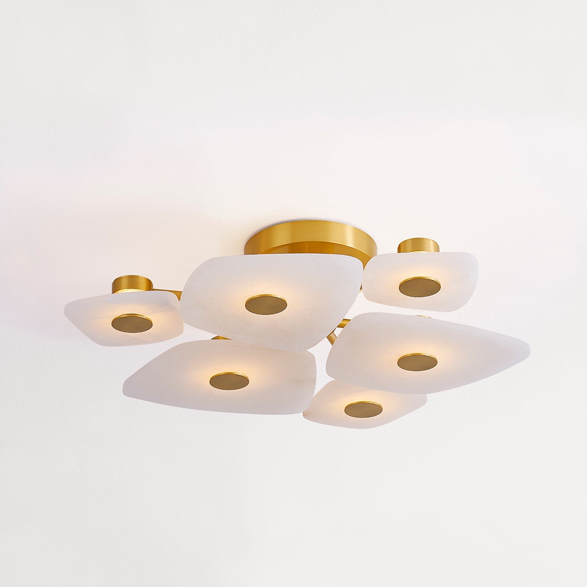 Ilsilyra Petal Shaped Glass Ceiling Light - Blowlighting