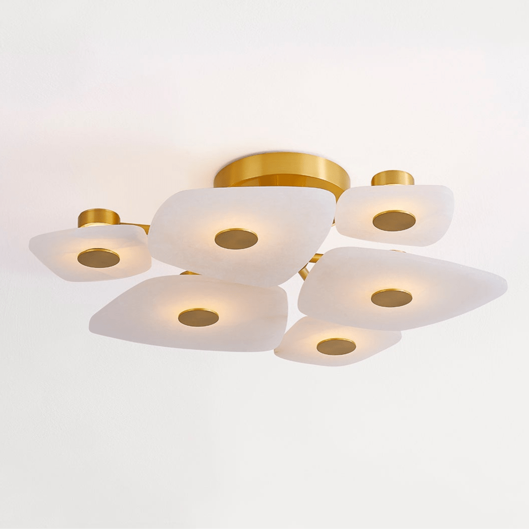 Ilsilyra Petal Shaped Glass Ceiling Light - Blowlighting