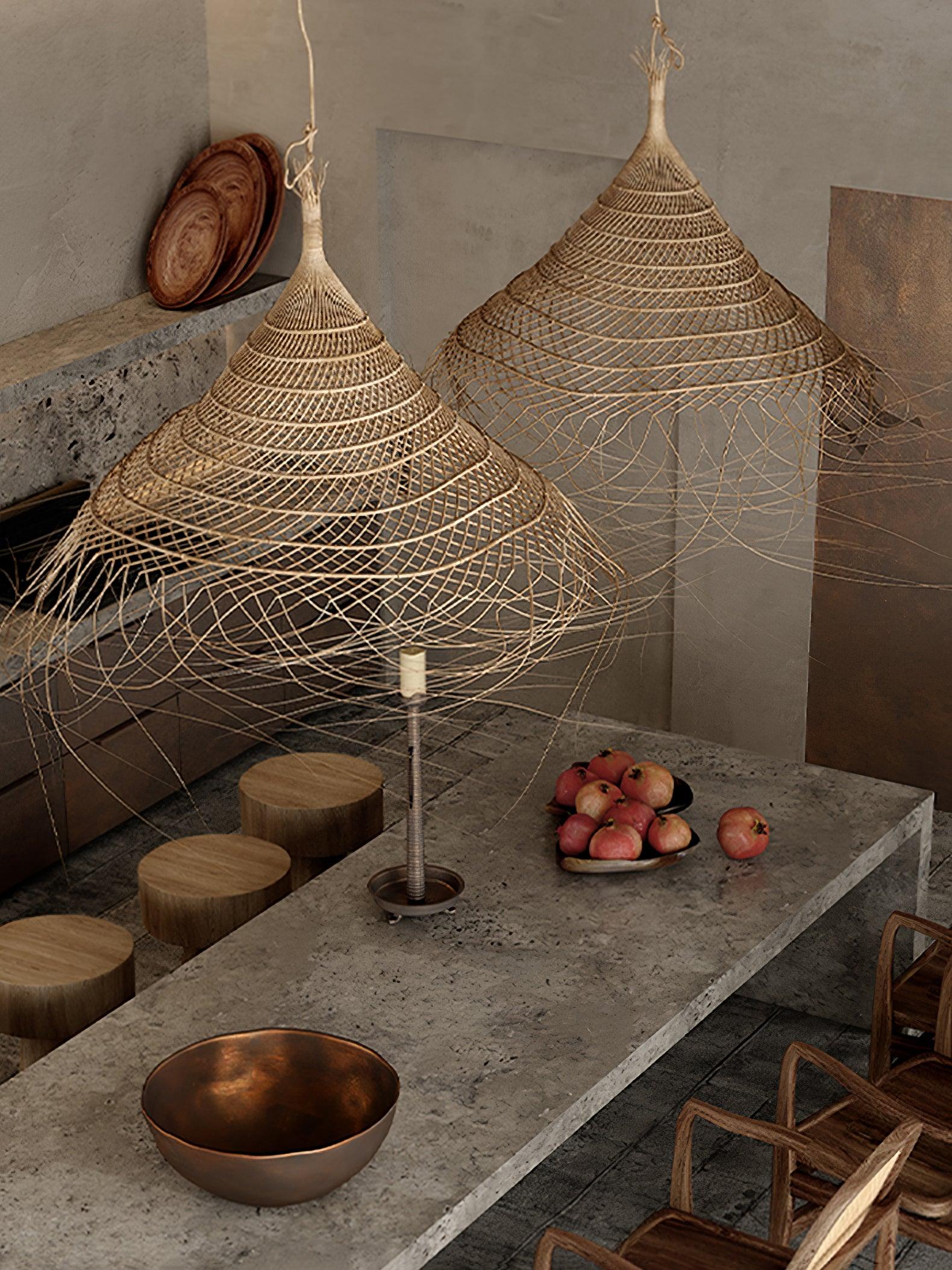 Hues Wicker Pendant Lamp - Blowlighting