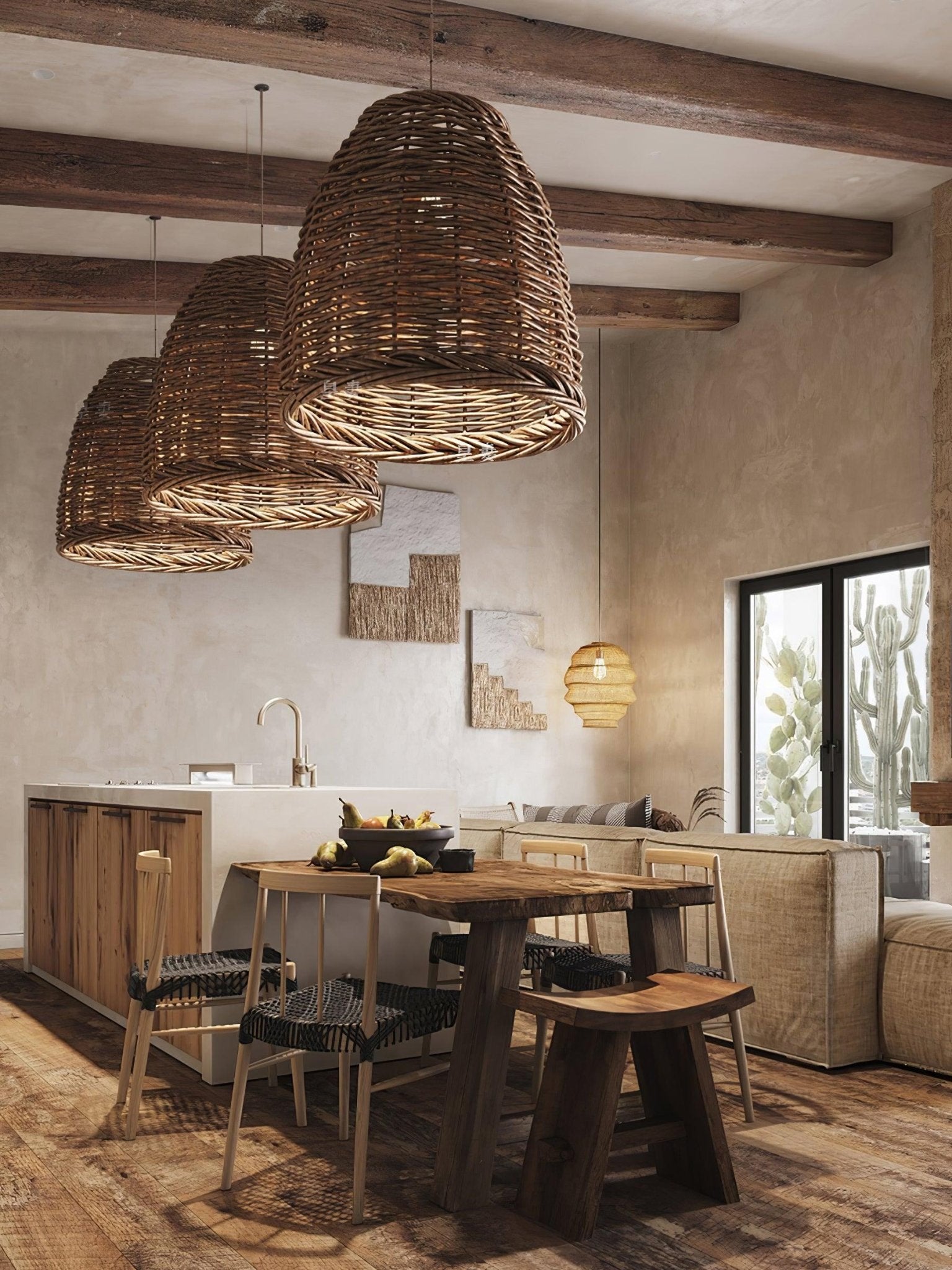 Hues Wicker Pendant Lamp - Blowlighting