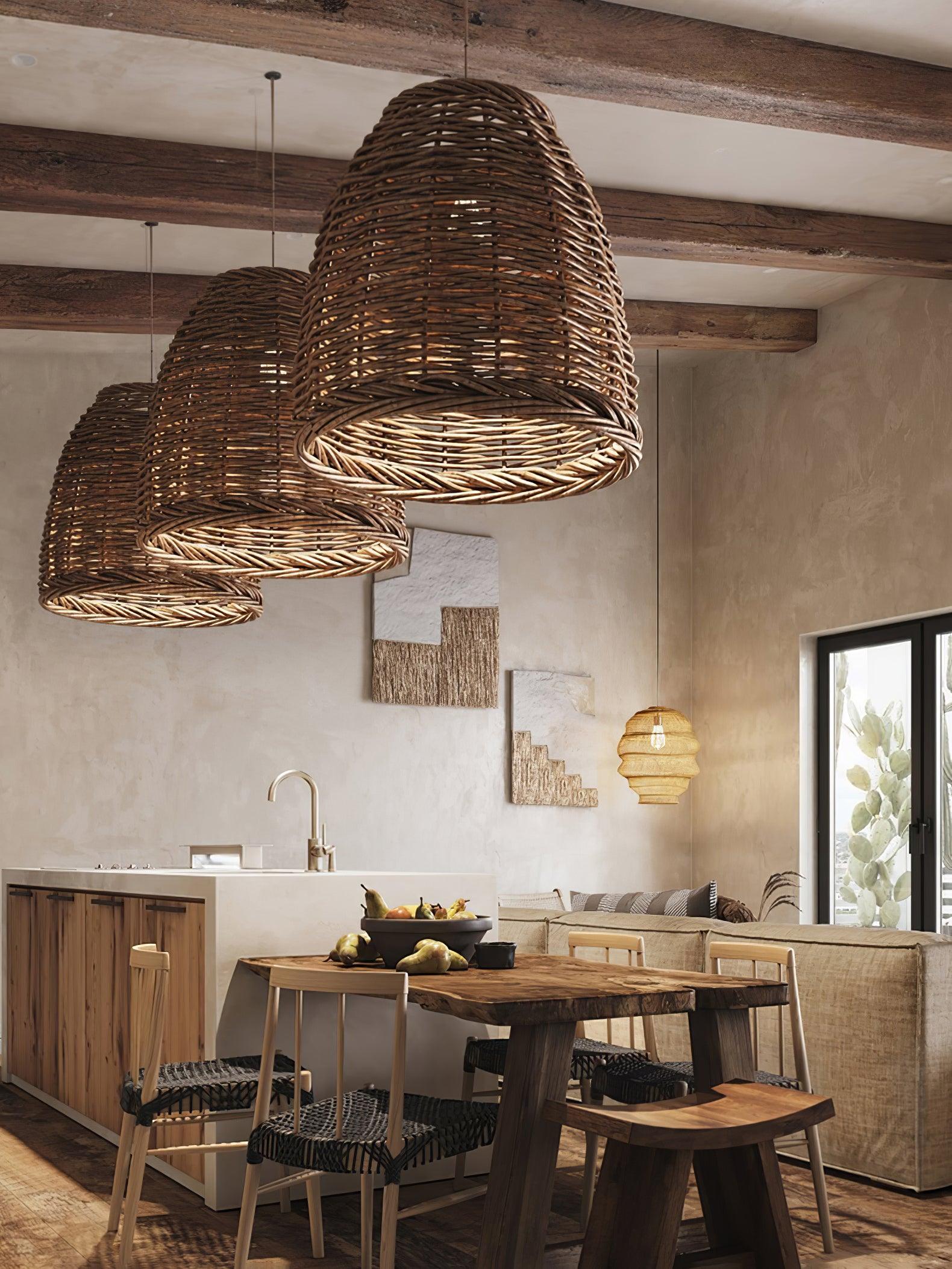 Hues Wicker Pendant Lamp - Blowlighting