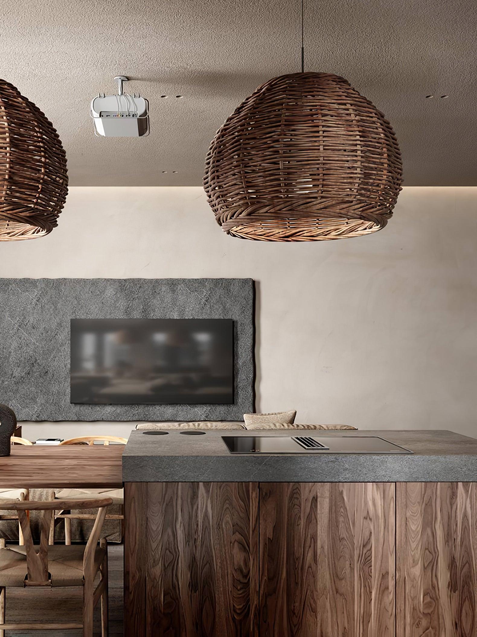 Hues Wicker Pendant Lamp - Blowlighting