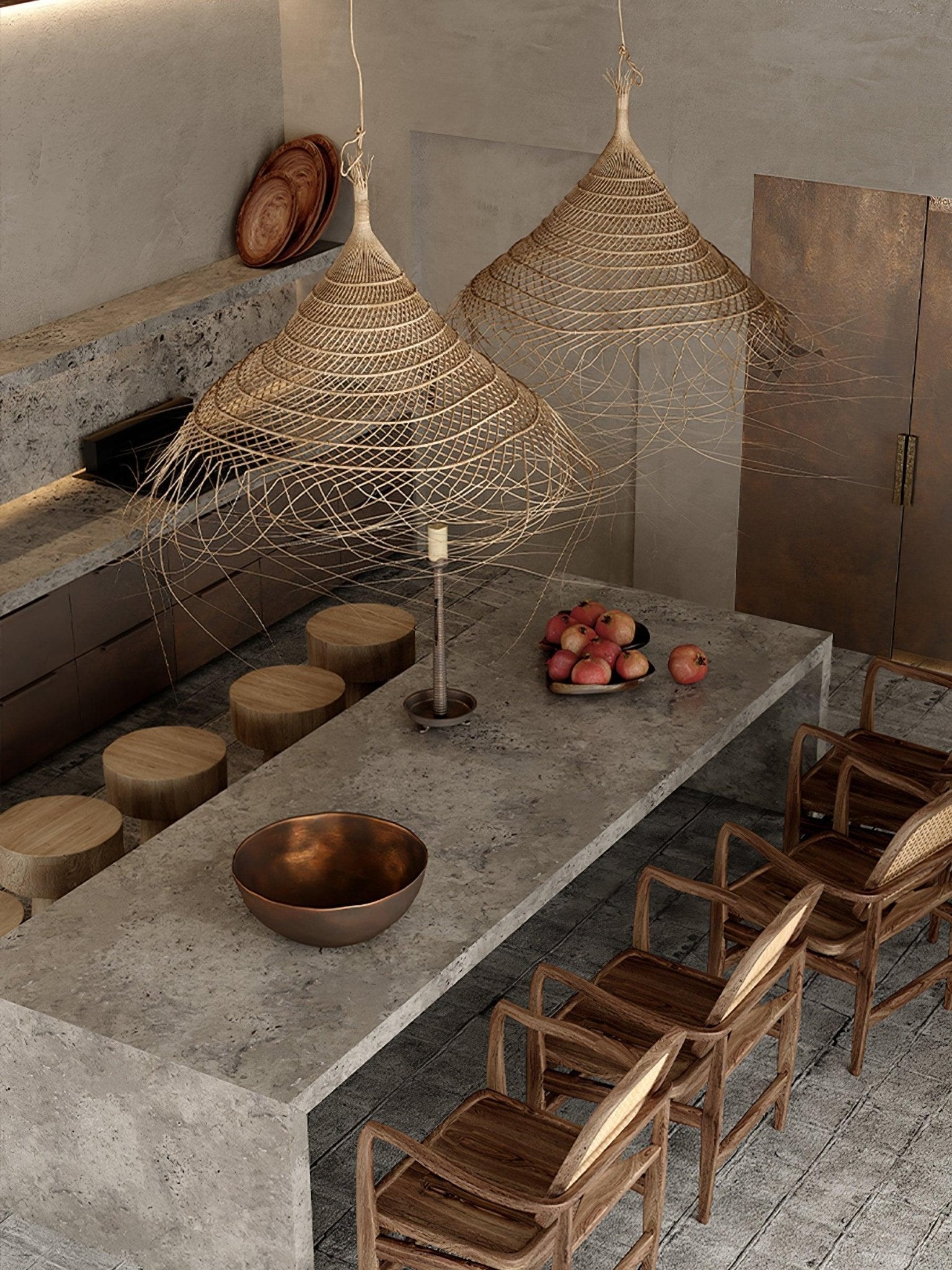 Hues Wicker Pendant Lamp - Blowlighting