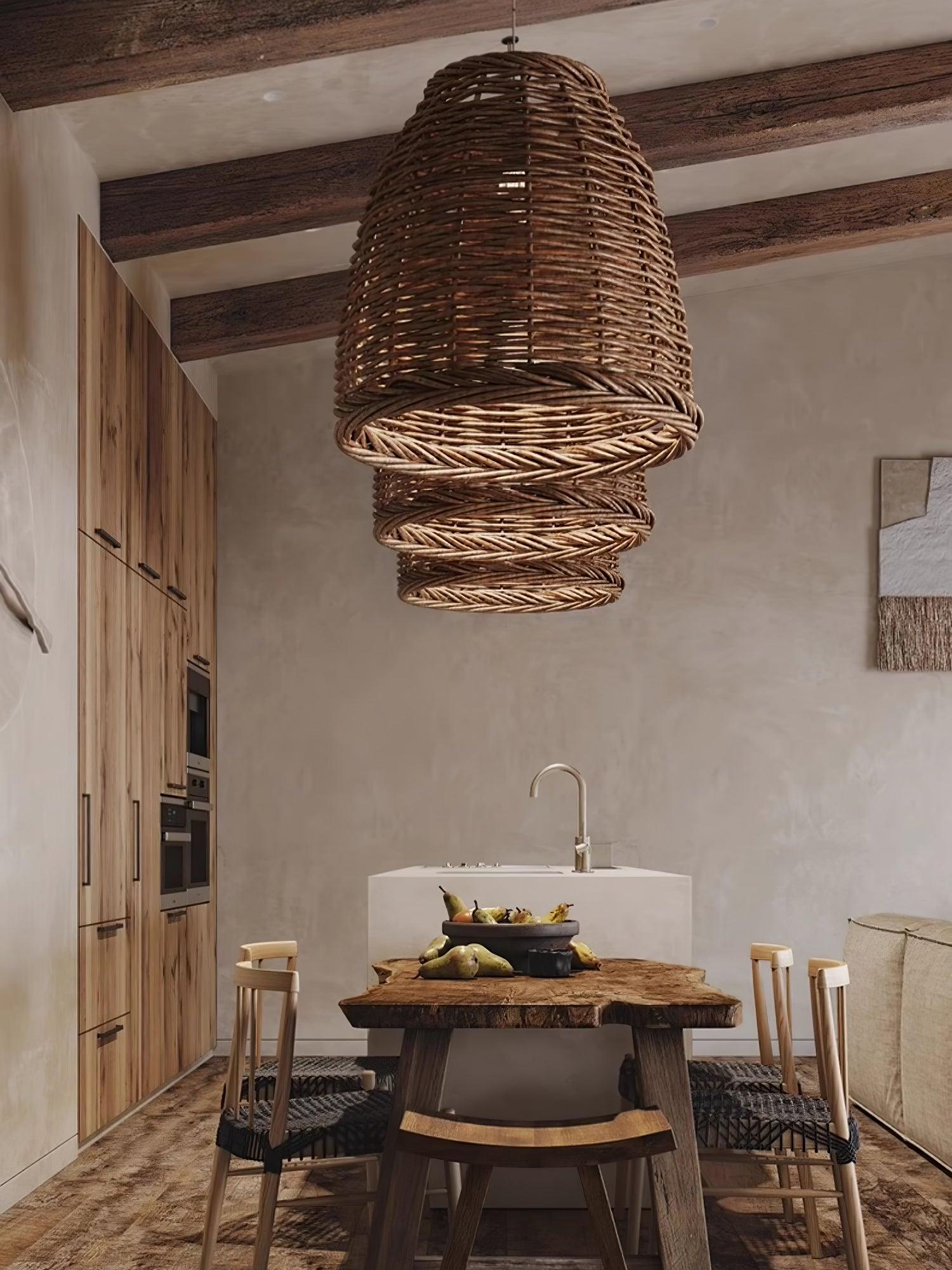 Hues Wicker Pendant Lamp - Blowlighting