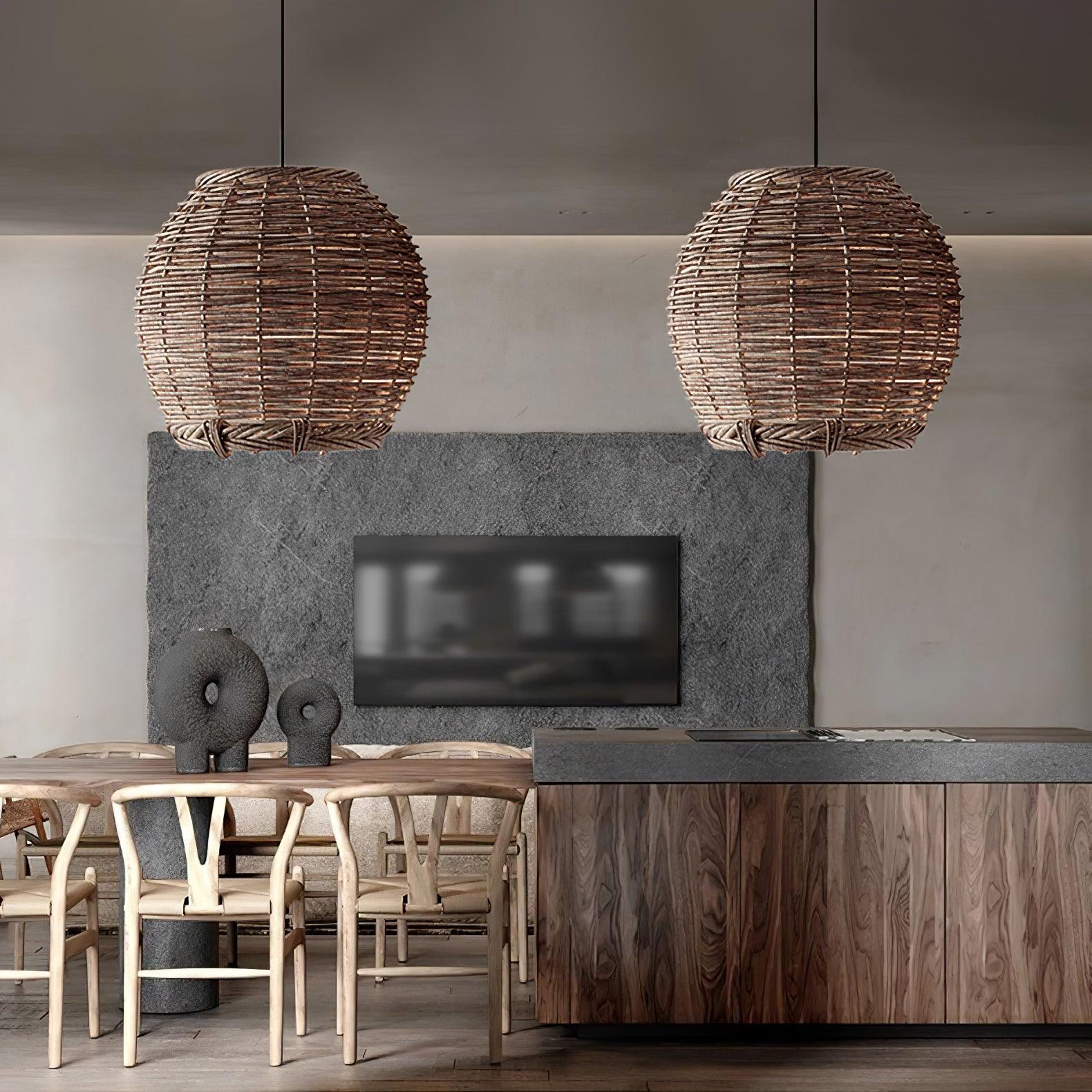 Hues Wicker Pendant Lamp - Blowlighting