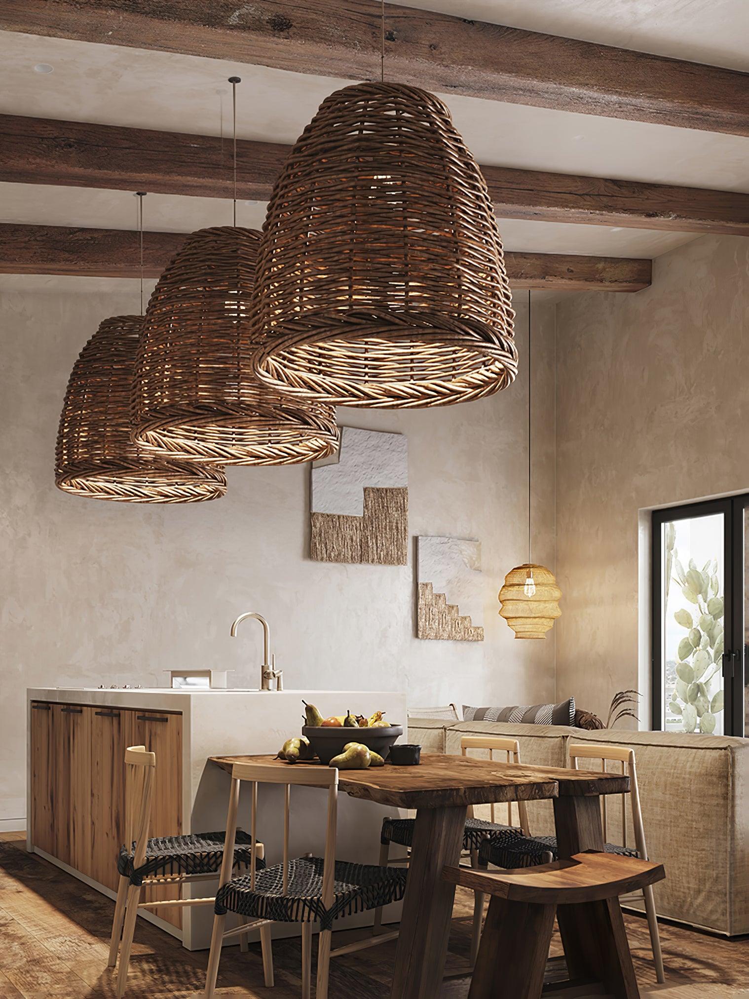 Hues Wicker Pendant Lamp - Blowlighting