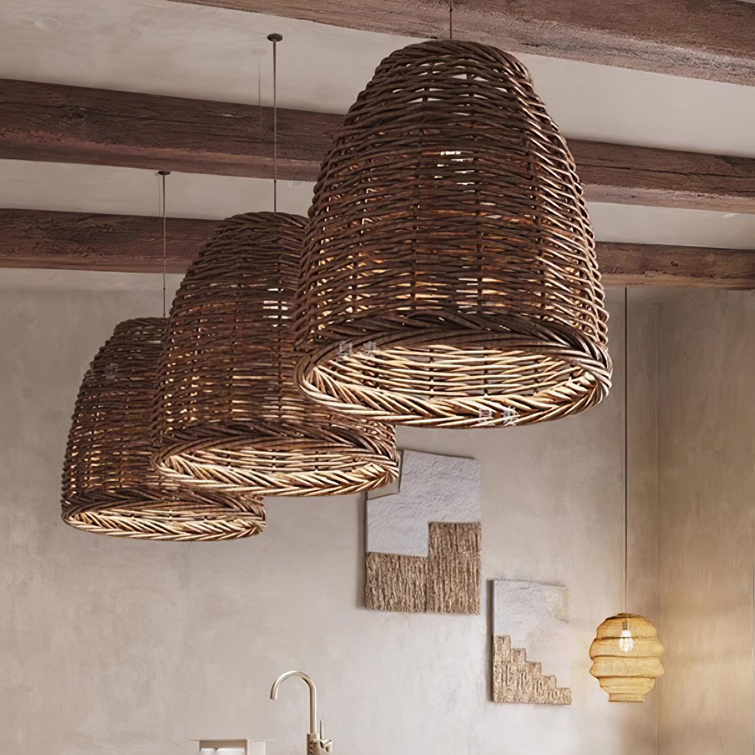 Hues Wicker Pendant Lamp - Blowlighting