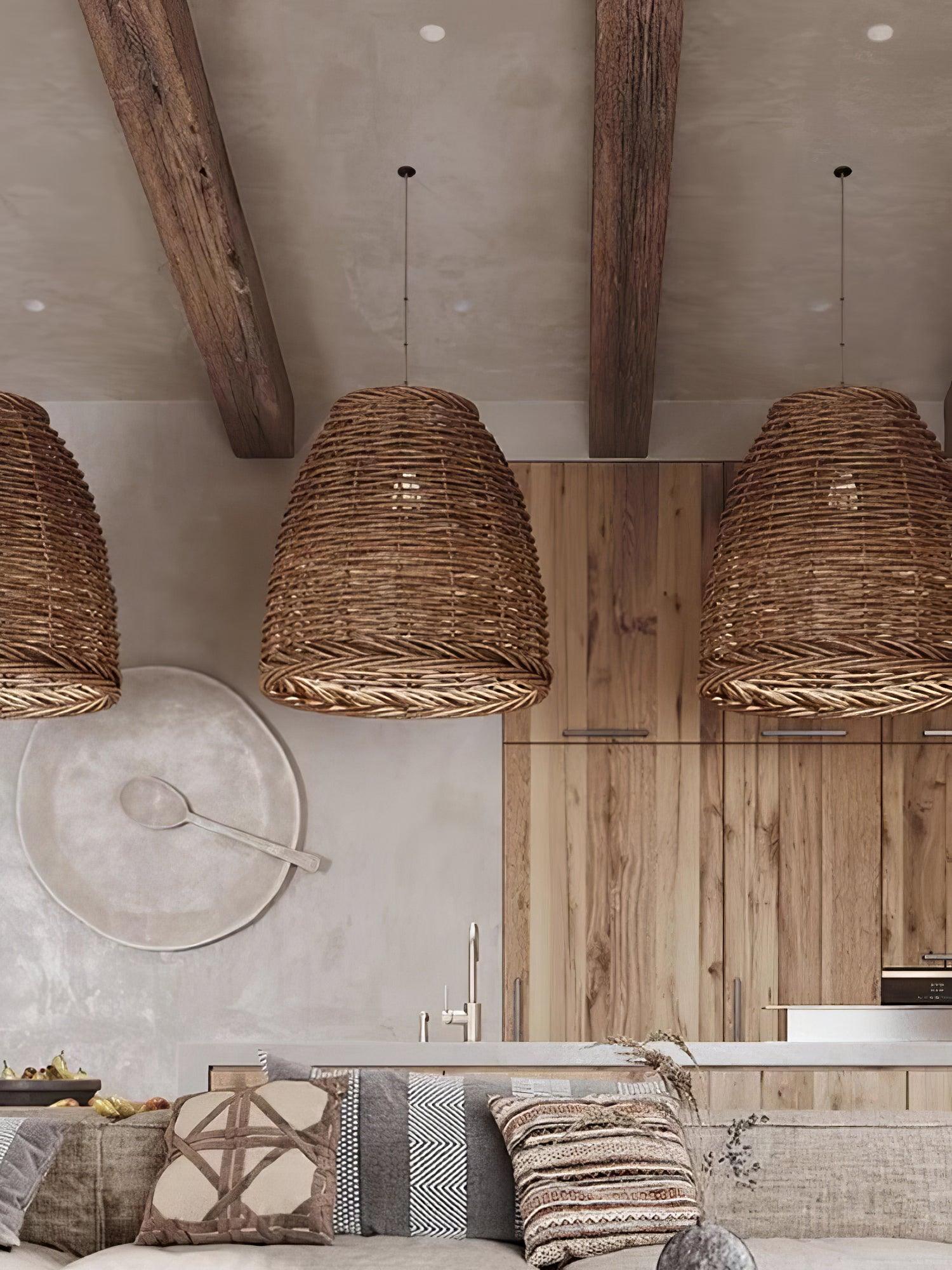 Hues Wicker Pendant Lamp - Blowlighting