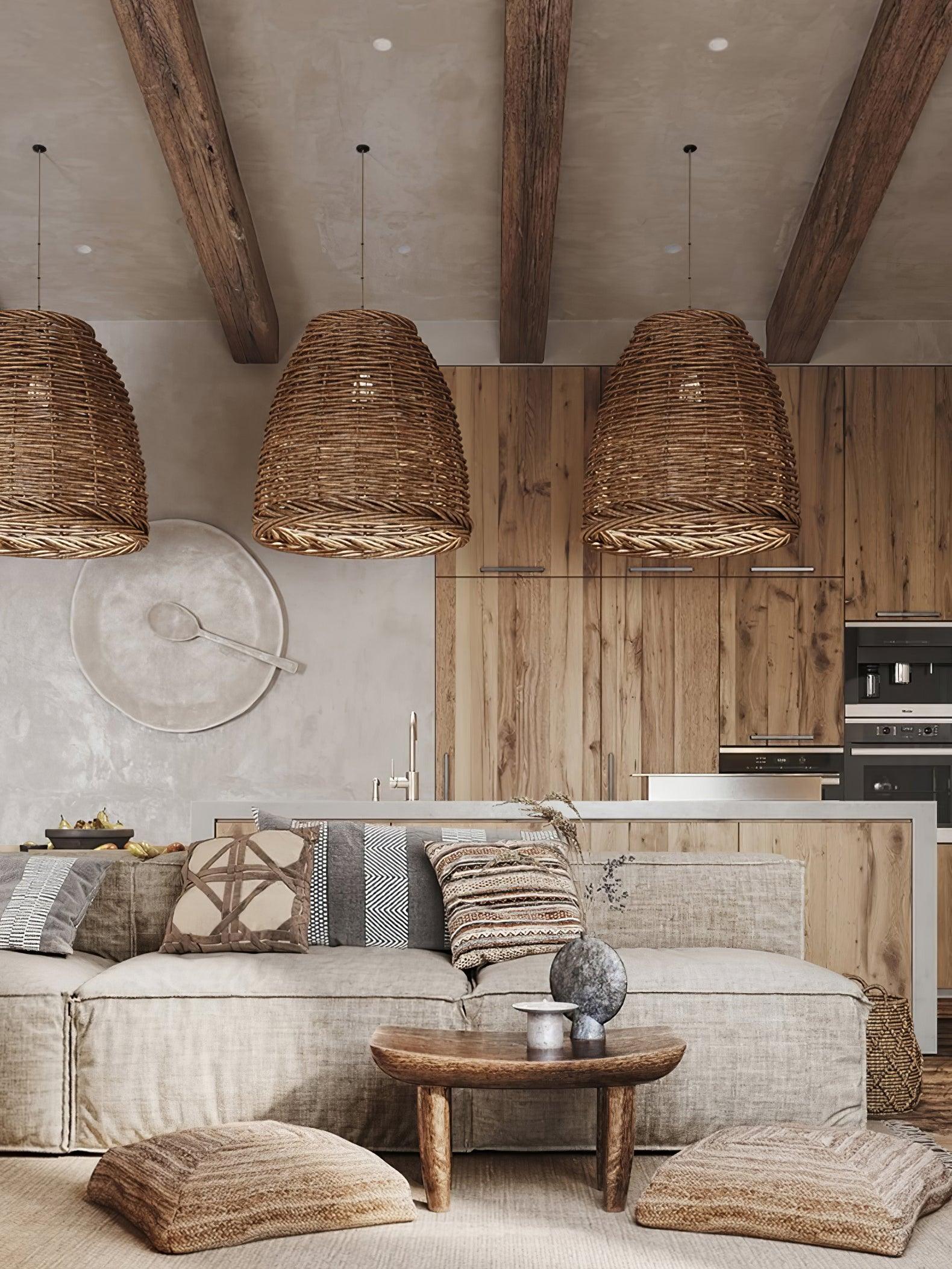 Hues Wicker Pendant Lamp - Blowlighting