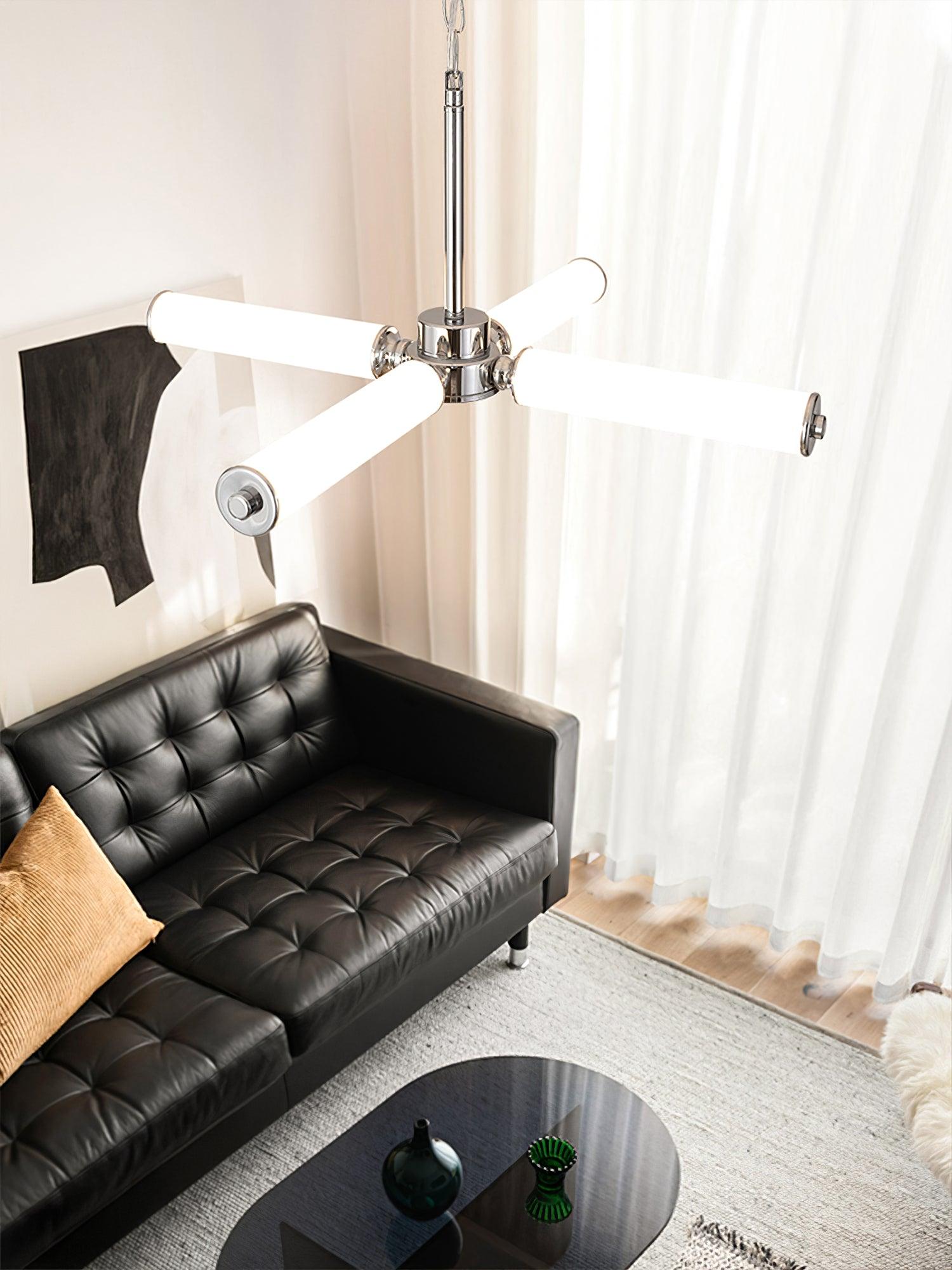 Zoliria Modern Minimalist LED Metal Glass Chandelier - Blowlighting