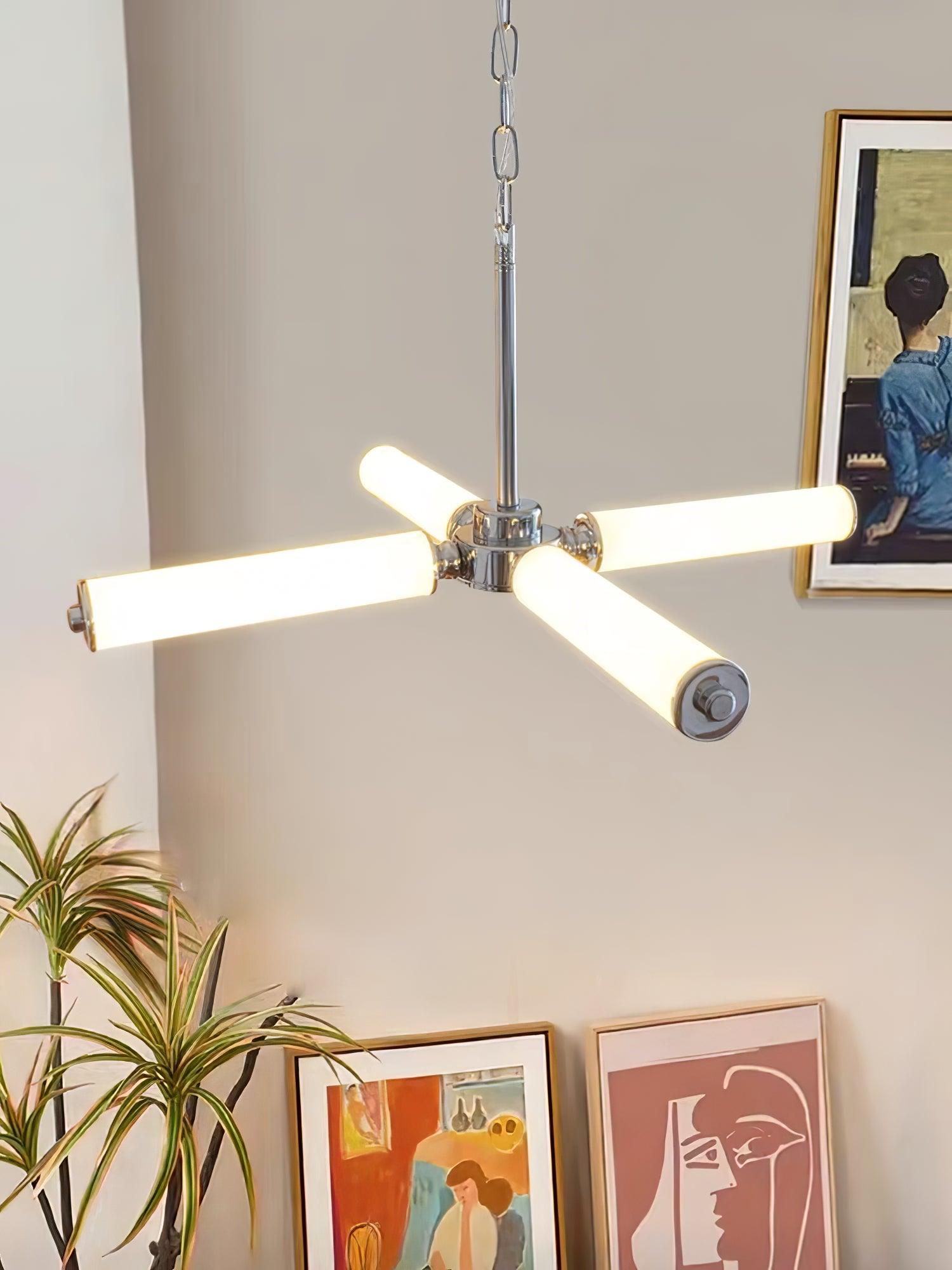 Zoliria Modern Minimalist LED Metal Glass Chandelier - Blowlighting