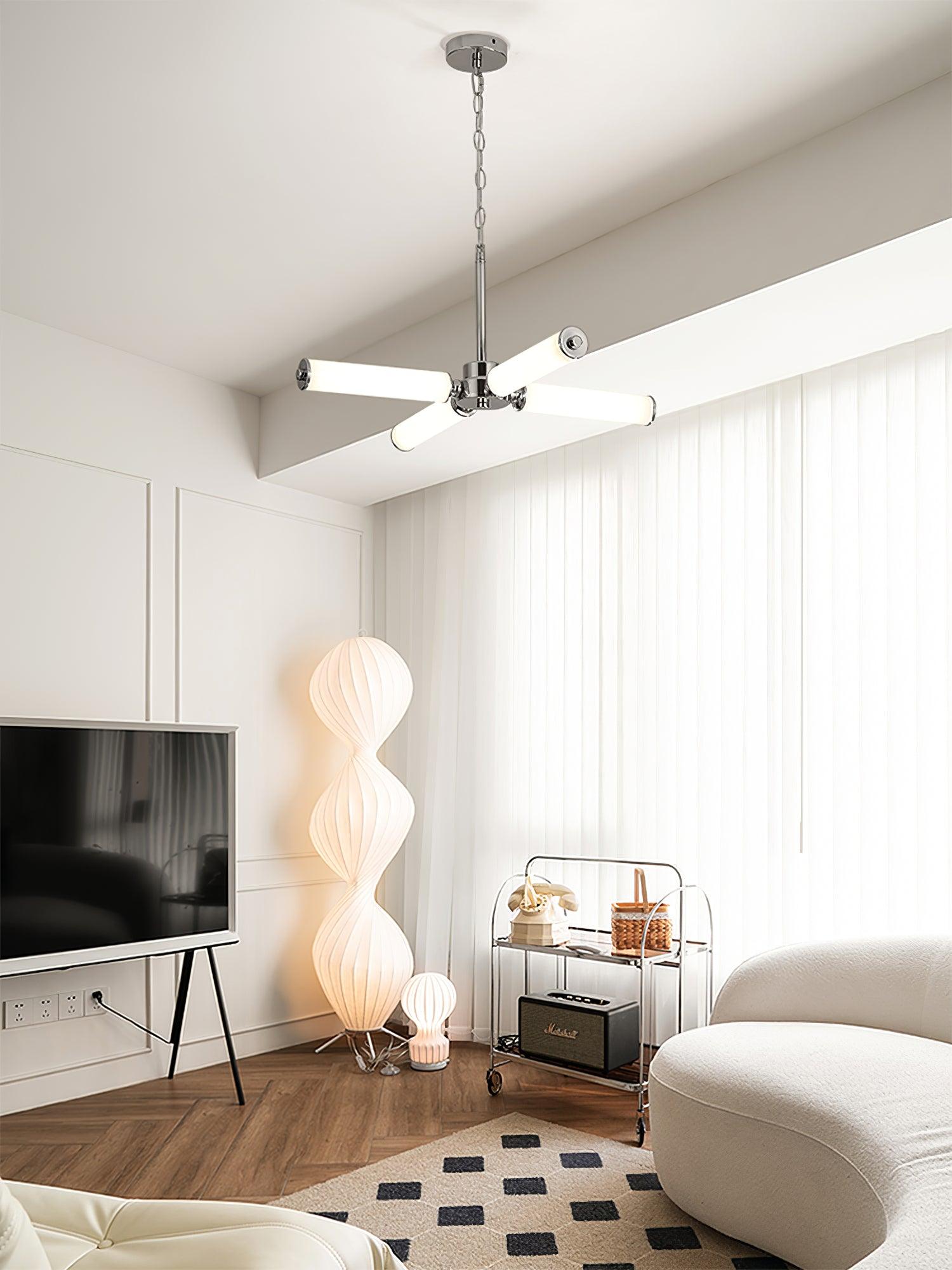 Zoliria Modern Minimalist LED Metal Glass Chandelier - Blowlighting