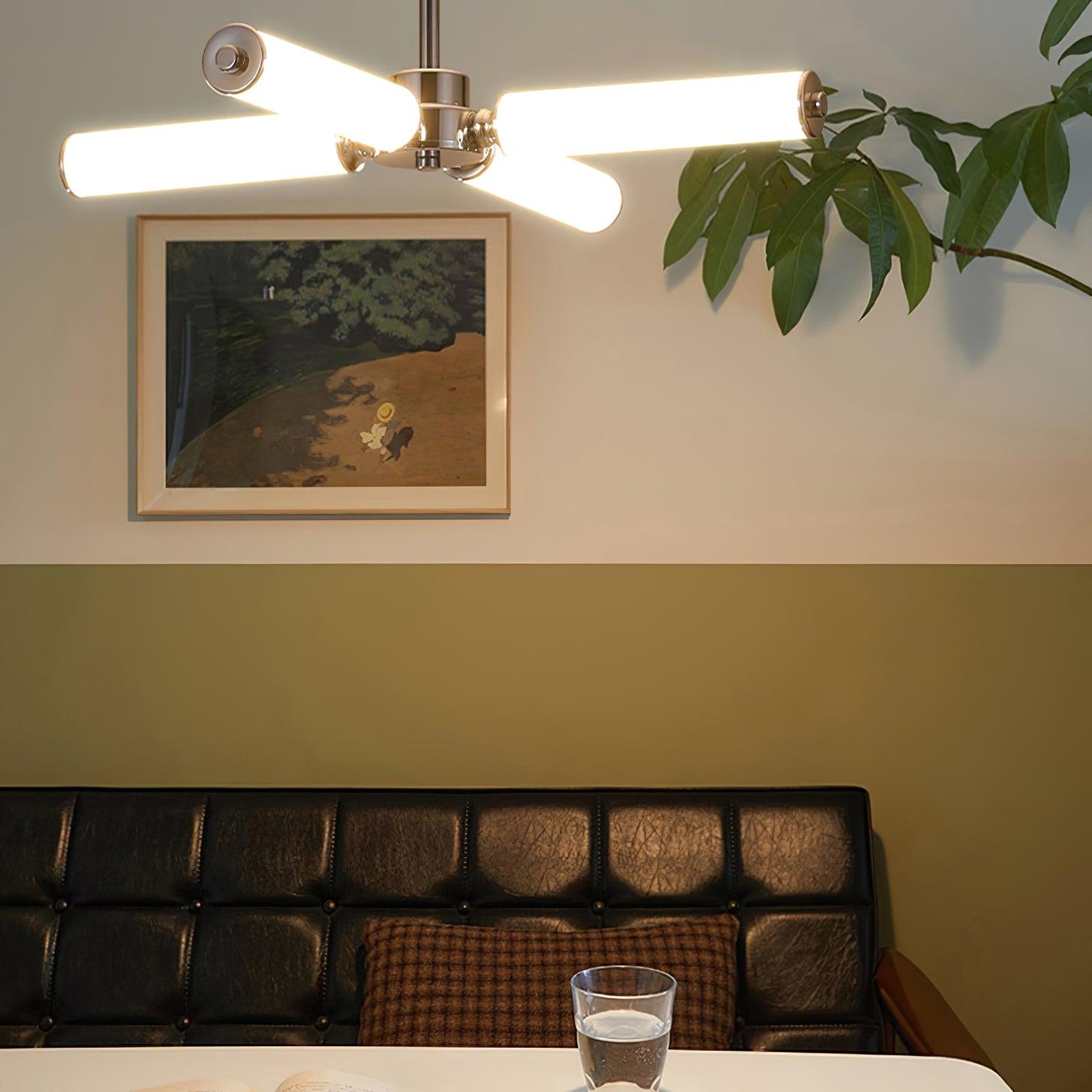 Zoliria Modern Minimalist LED Metal Glass Chandelier - Blowlighting