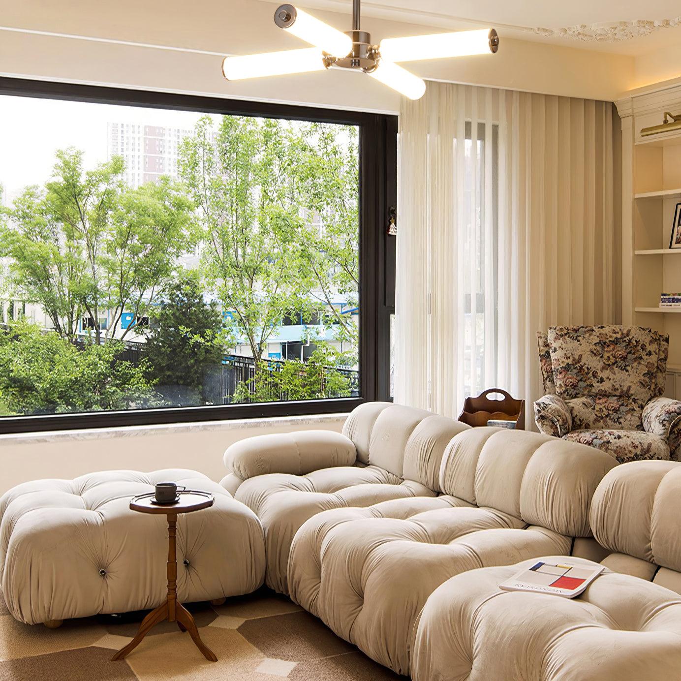 Zoliria Modern Minimalist LED Metal Glass Chandelier - Blowlighting