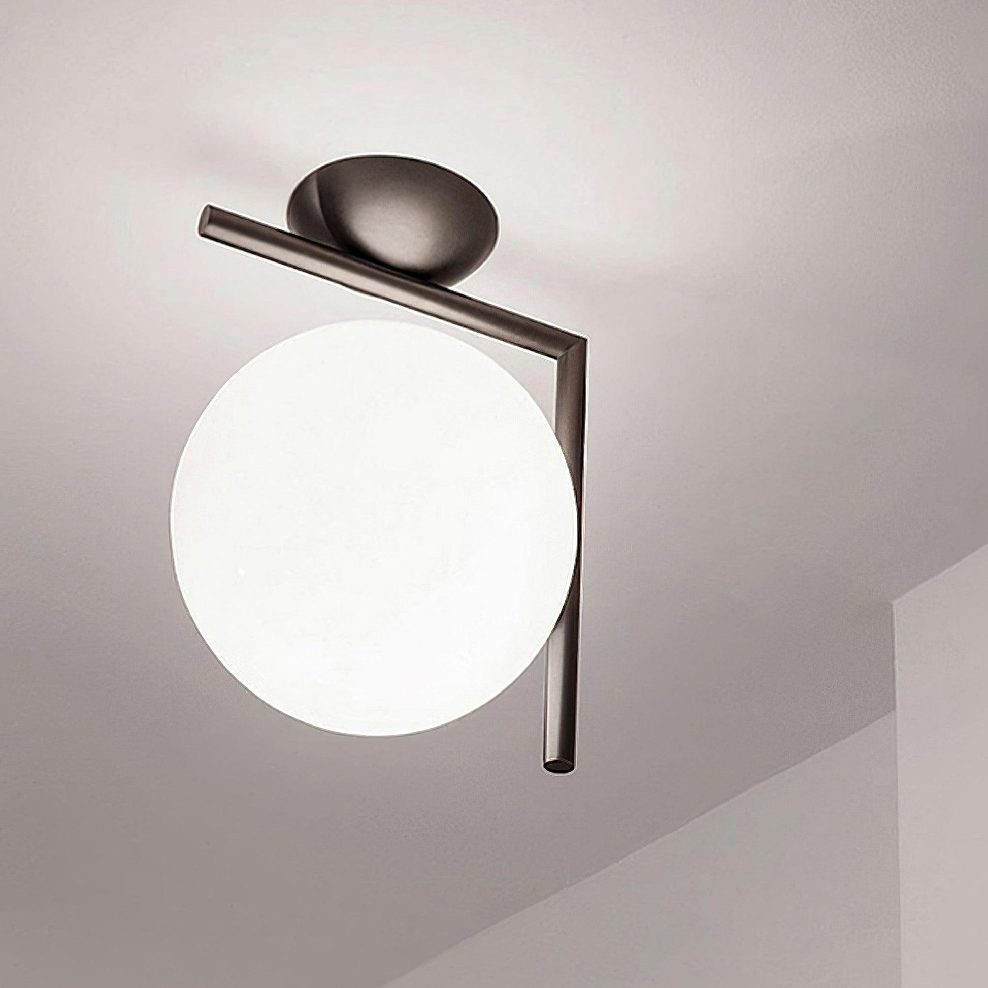 Blown Glass Opal Glass Wall Lamp - Blowlighting