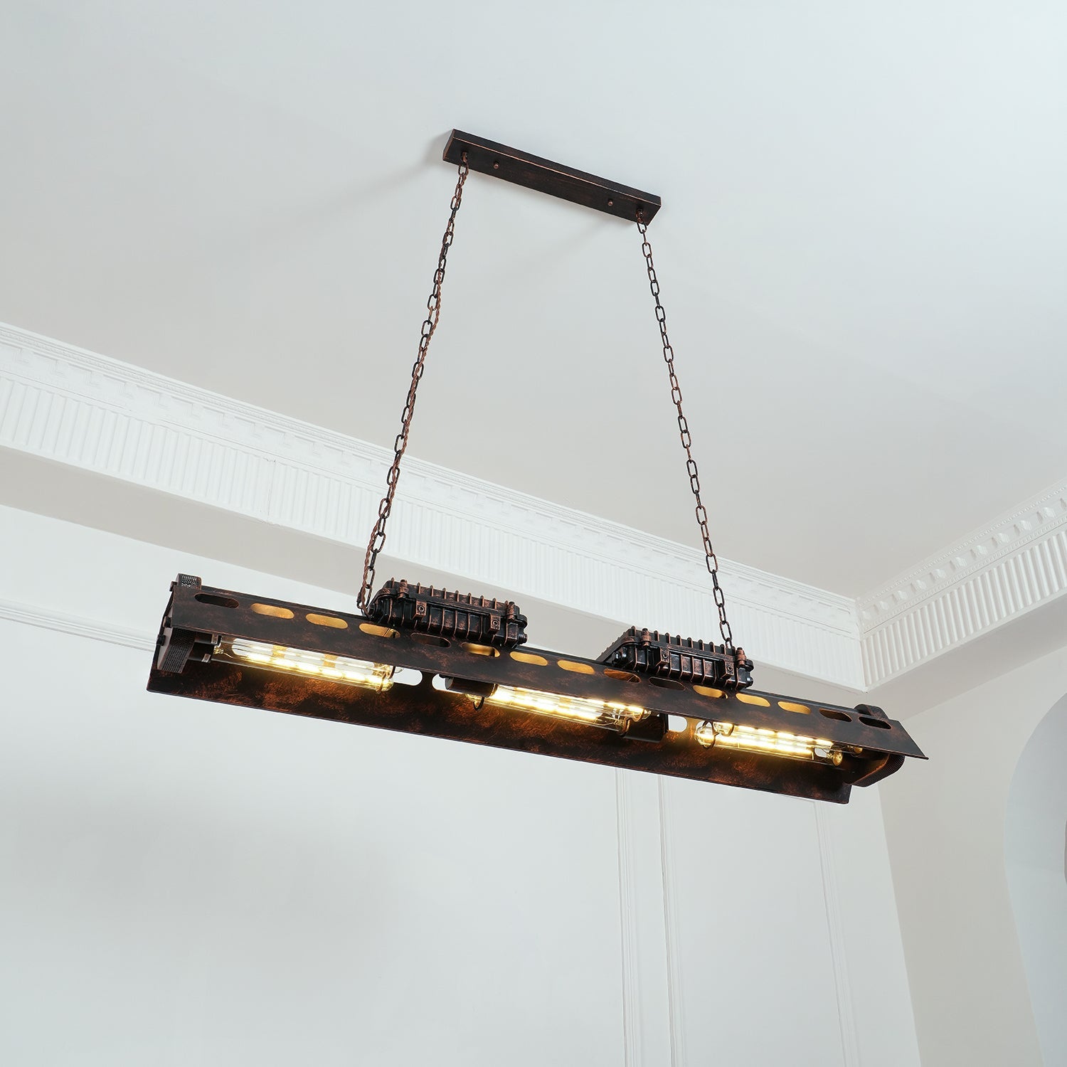 Industrial Steampunk Chandelier - Blowlighting