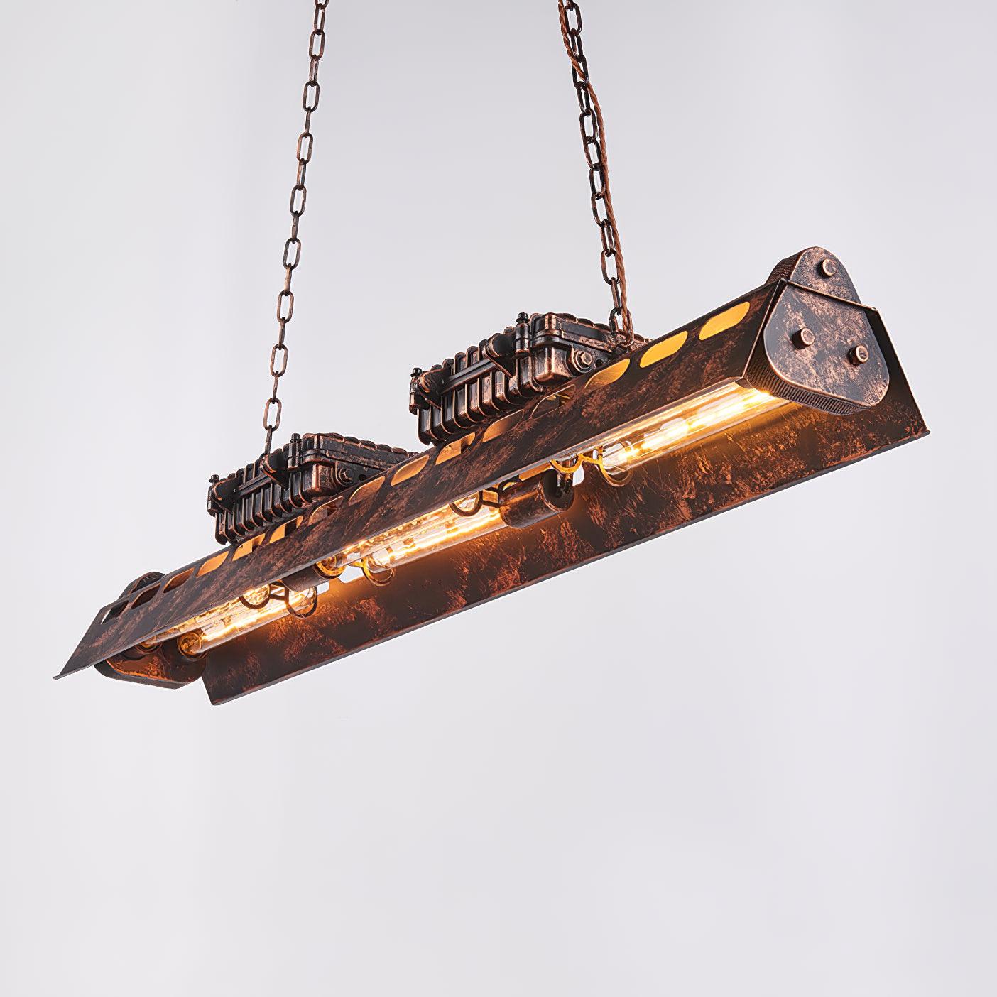 Industrial Steampunk Chandelier - Blowlighting