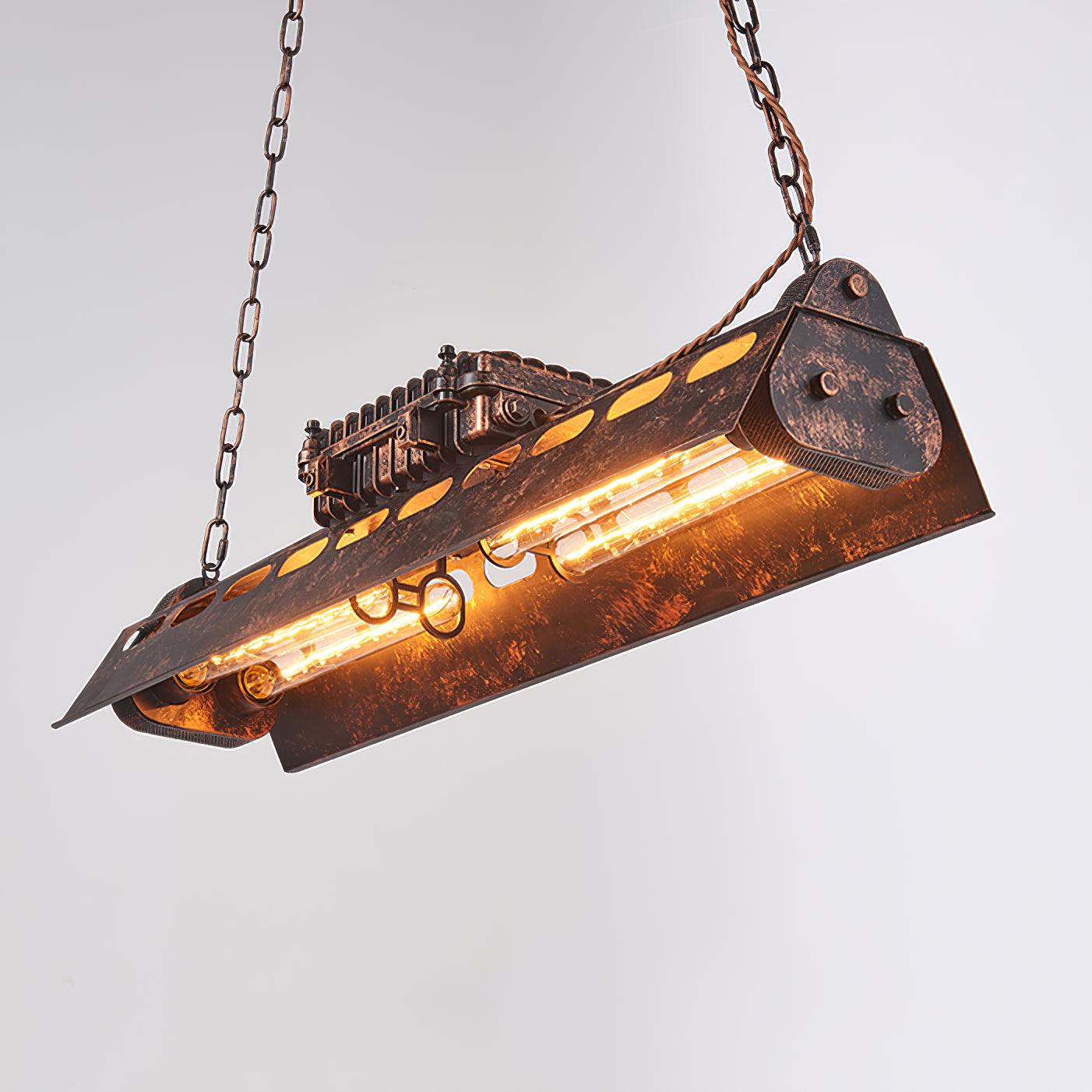 Industrial Steampunk Chandelier - Blowlighting