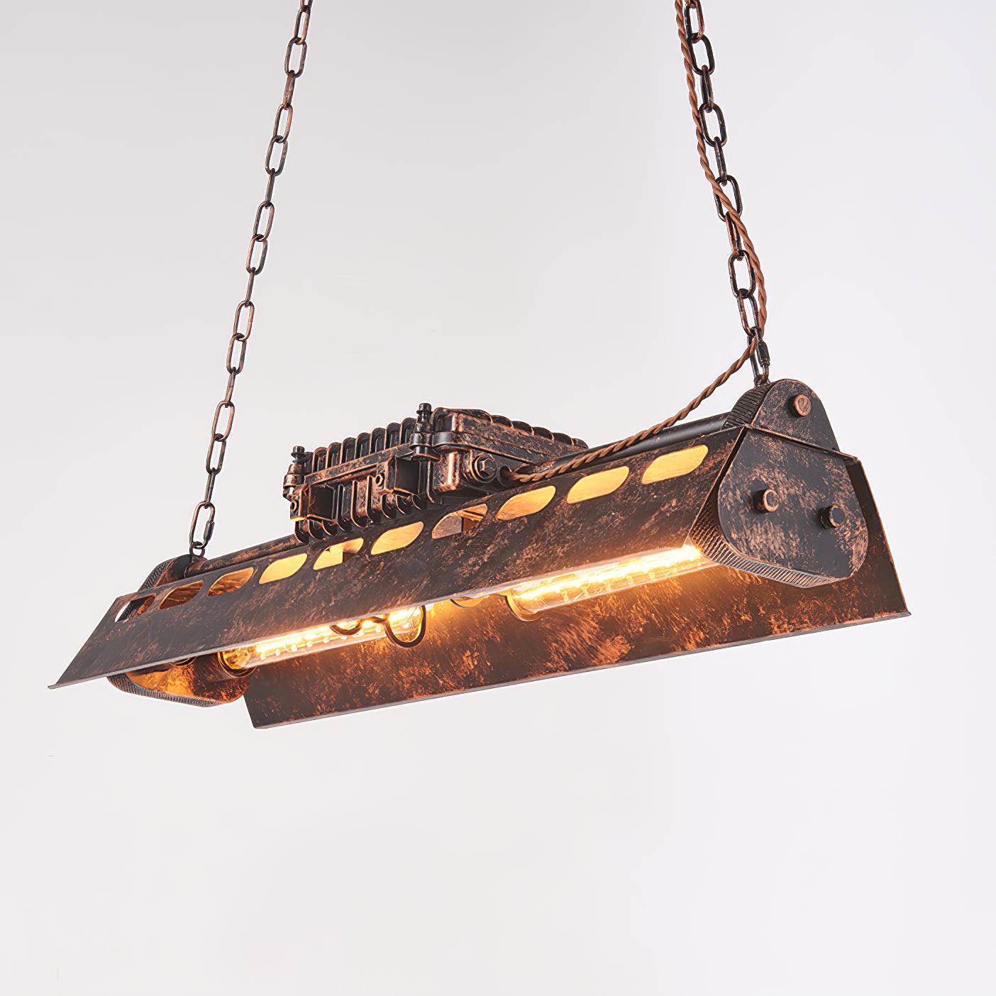 Industrial Steampunk Chandelier - Blowlighting