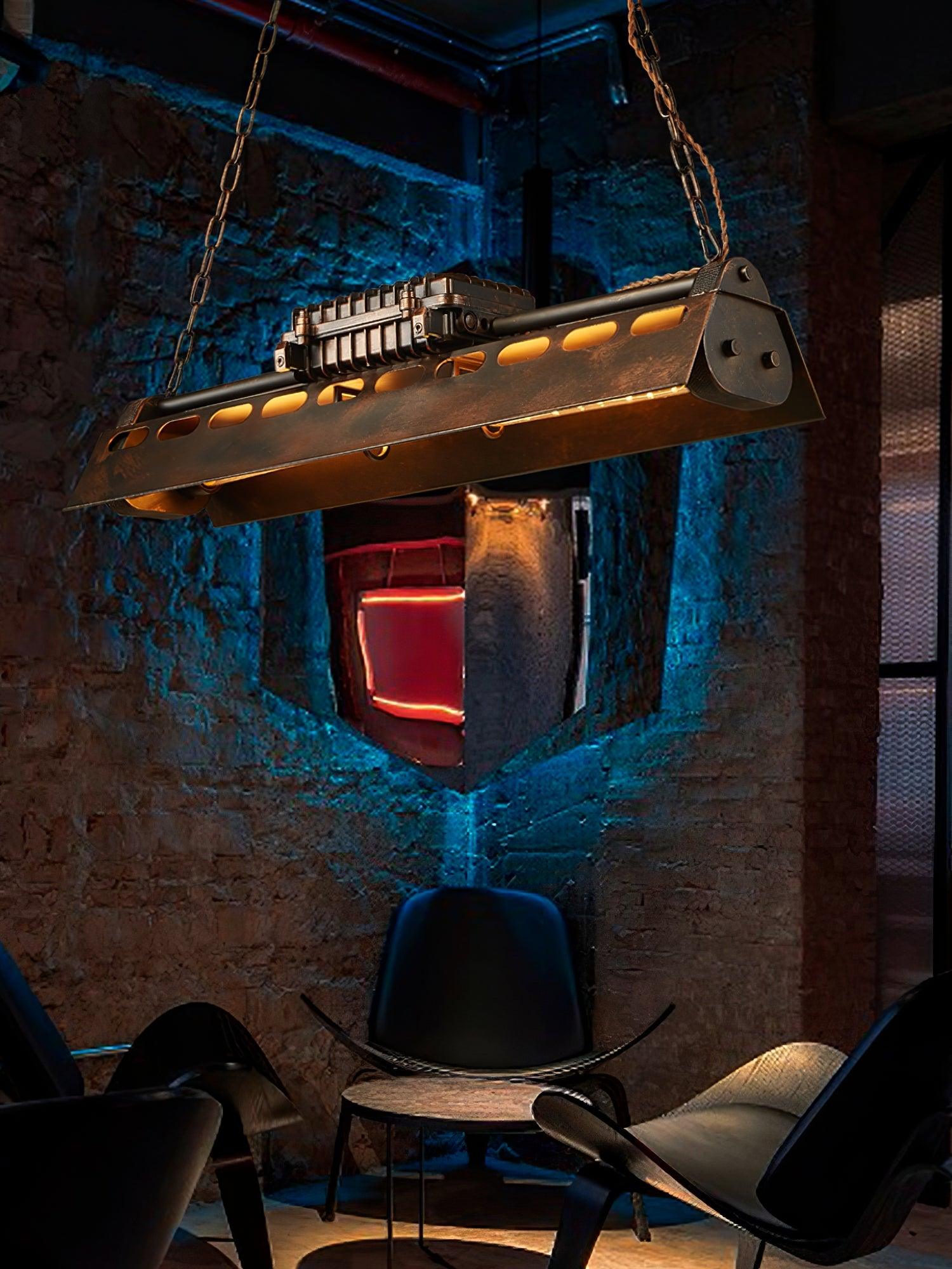 Industrial Steampunk Chandelier - Blowlighting