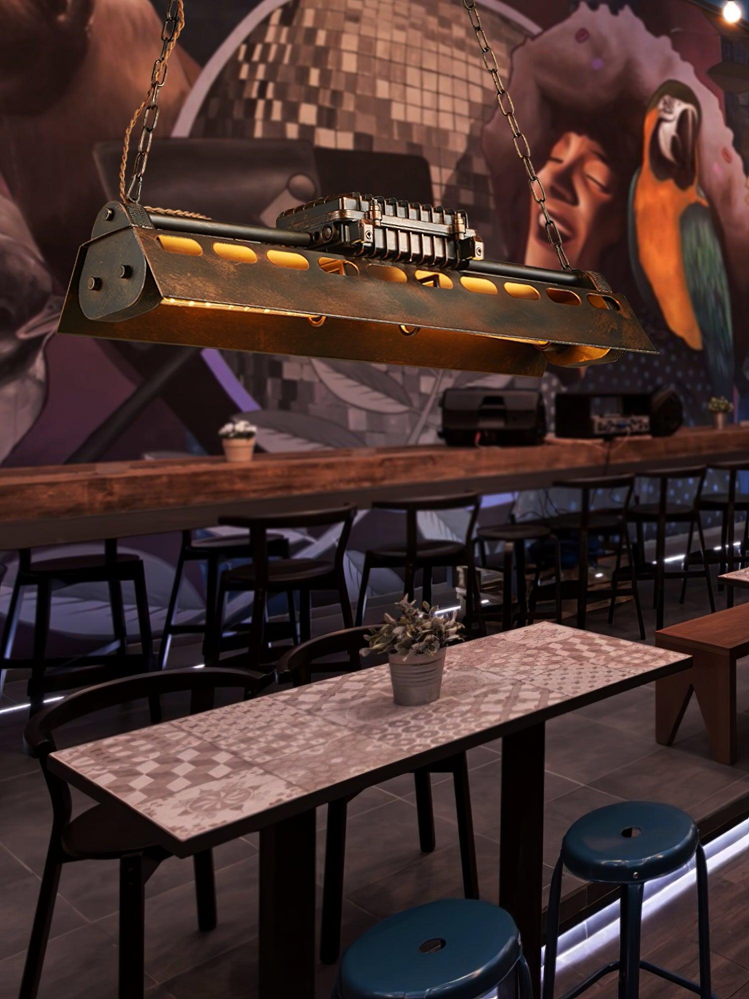 Industrial Steampunk Chandelier - Blowlighting