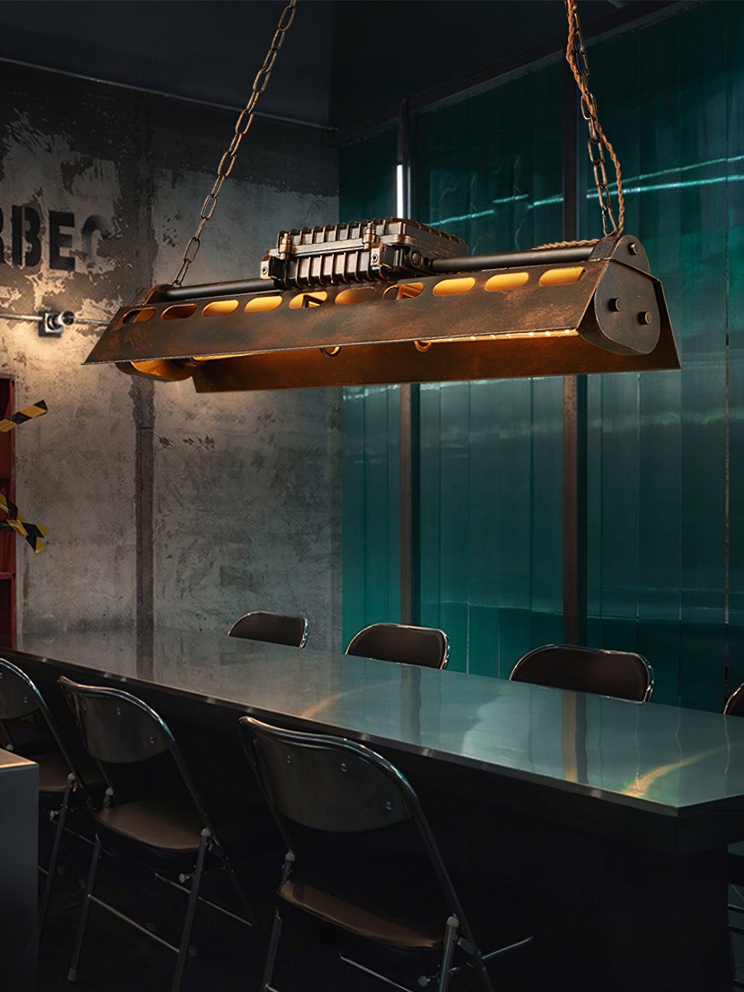 Industrial Steampunk Chandelier - Blowlighting