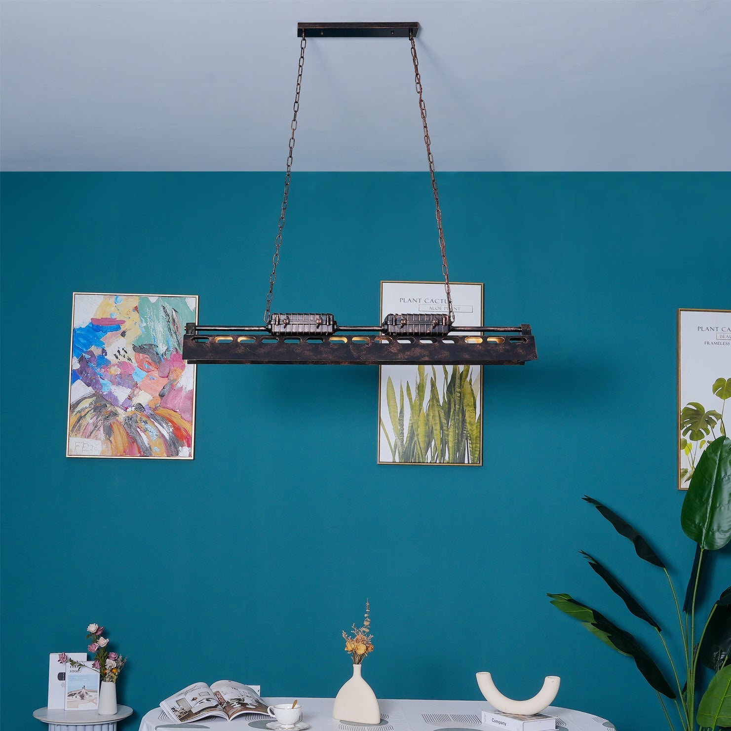 Industrial Steampunk Chandelier - Blowlighting