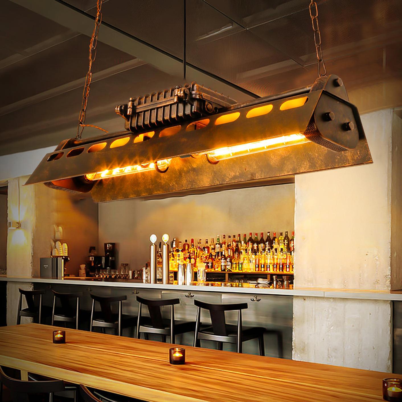 Industrial Steampunk Chandelier - Blowlighting