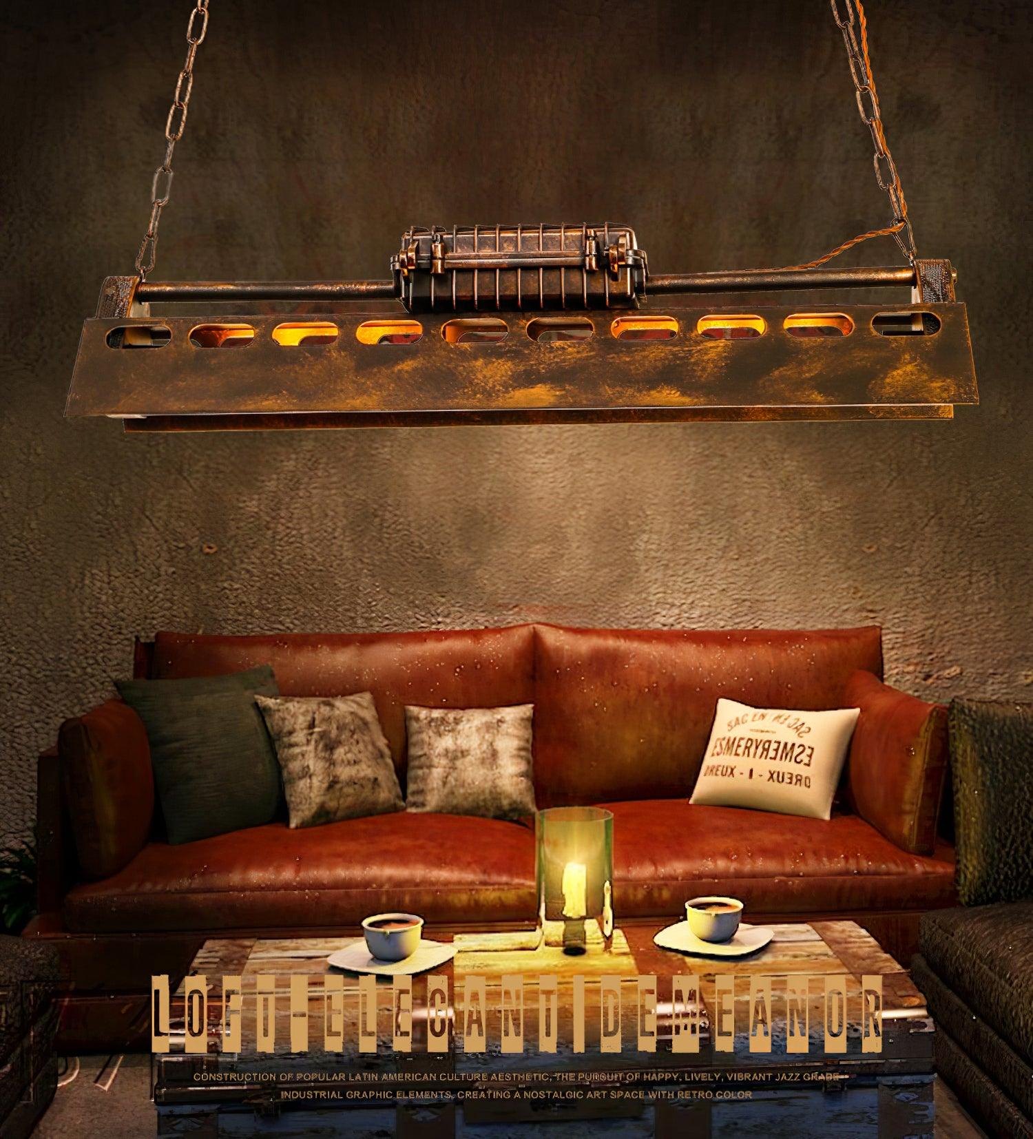 Industrial Steampunk Chandelier - Blowlighting