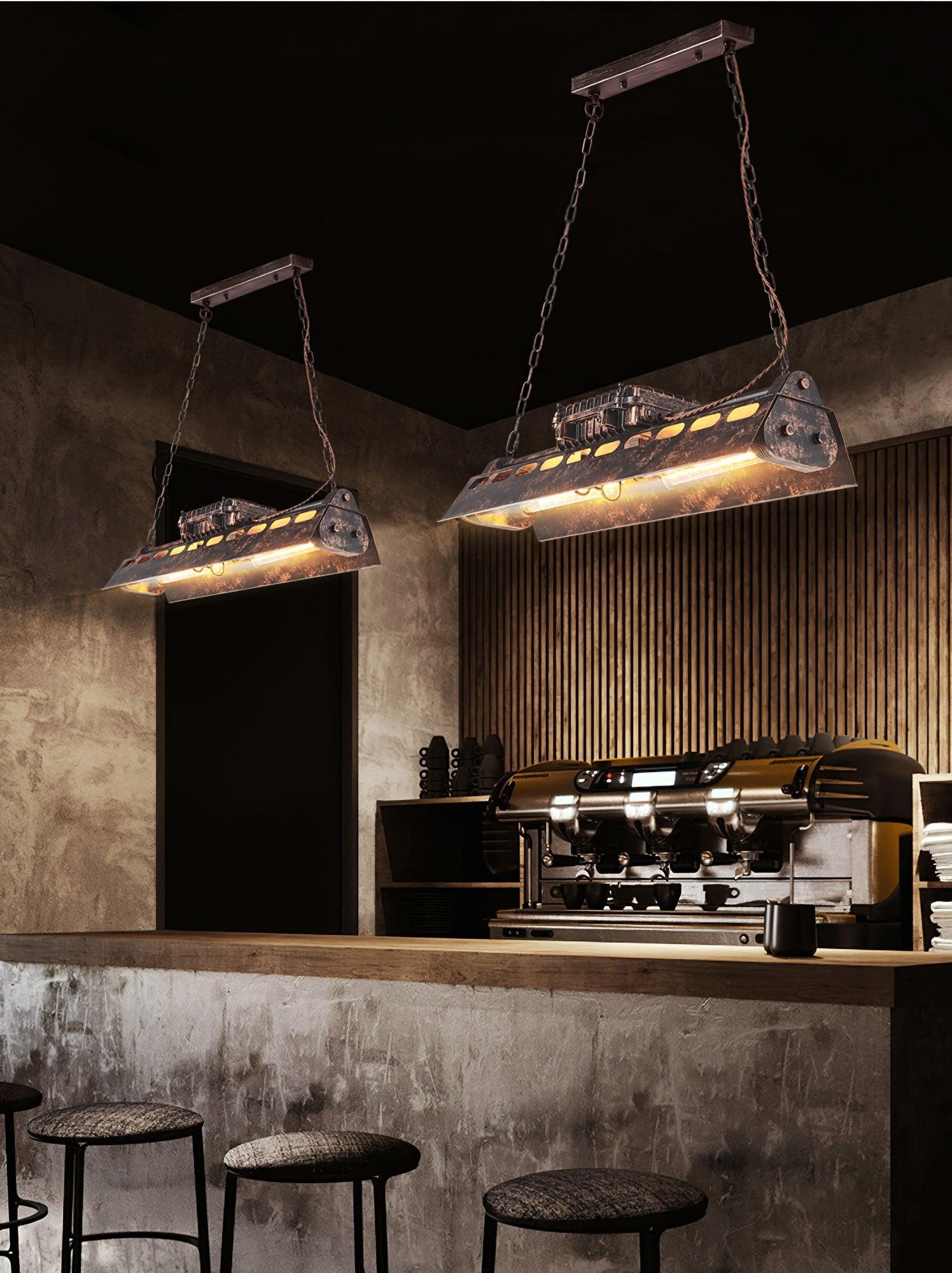 Industrial Steampunk Chandelier - Blowlighting