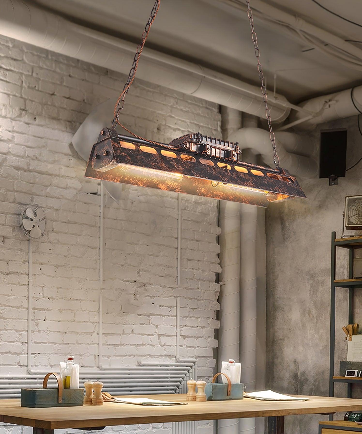 Industrial Steampunk Chandelier - Blowlighting