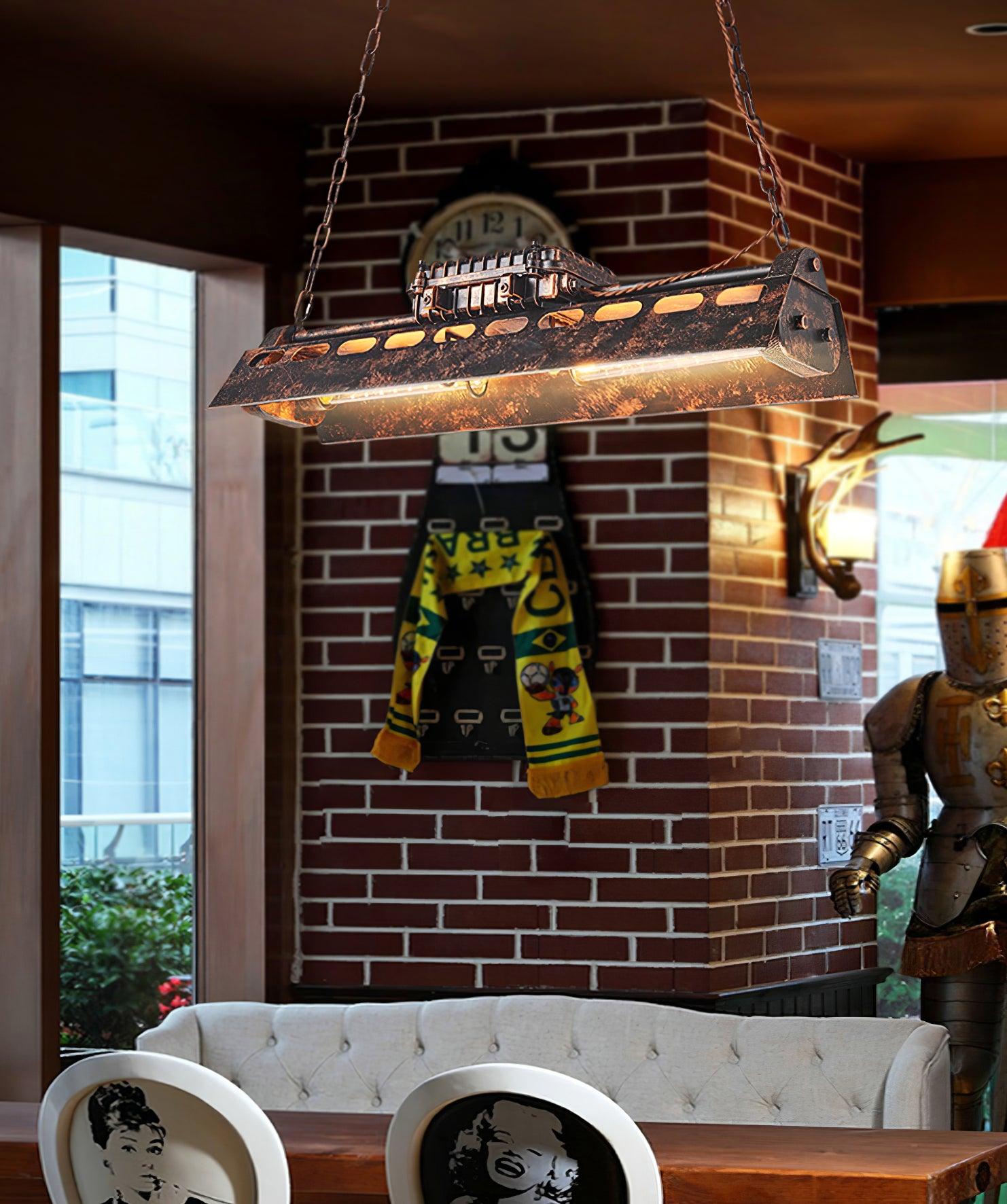 Industrial Steampunk Chandelier - Blowlighting