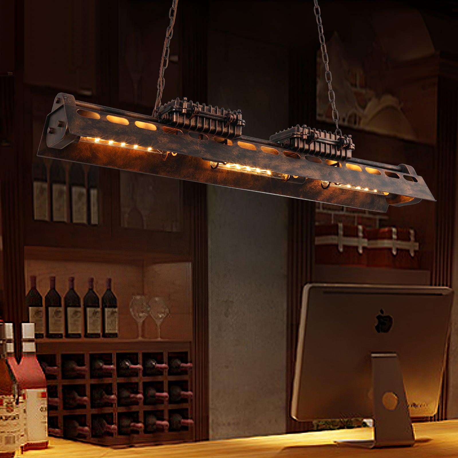 Industrial Steampunk Chandelier - Blowlighting