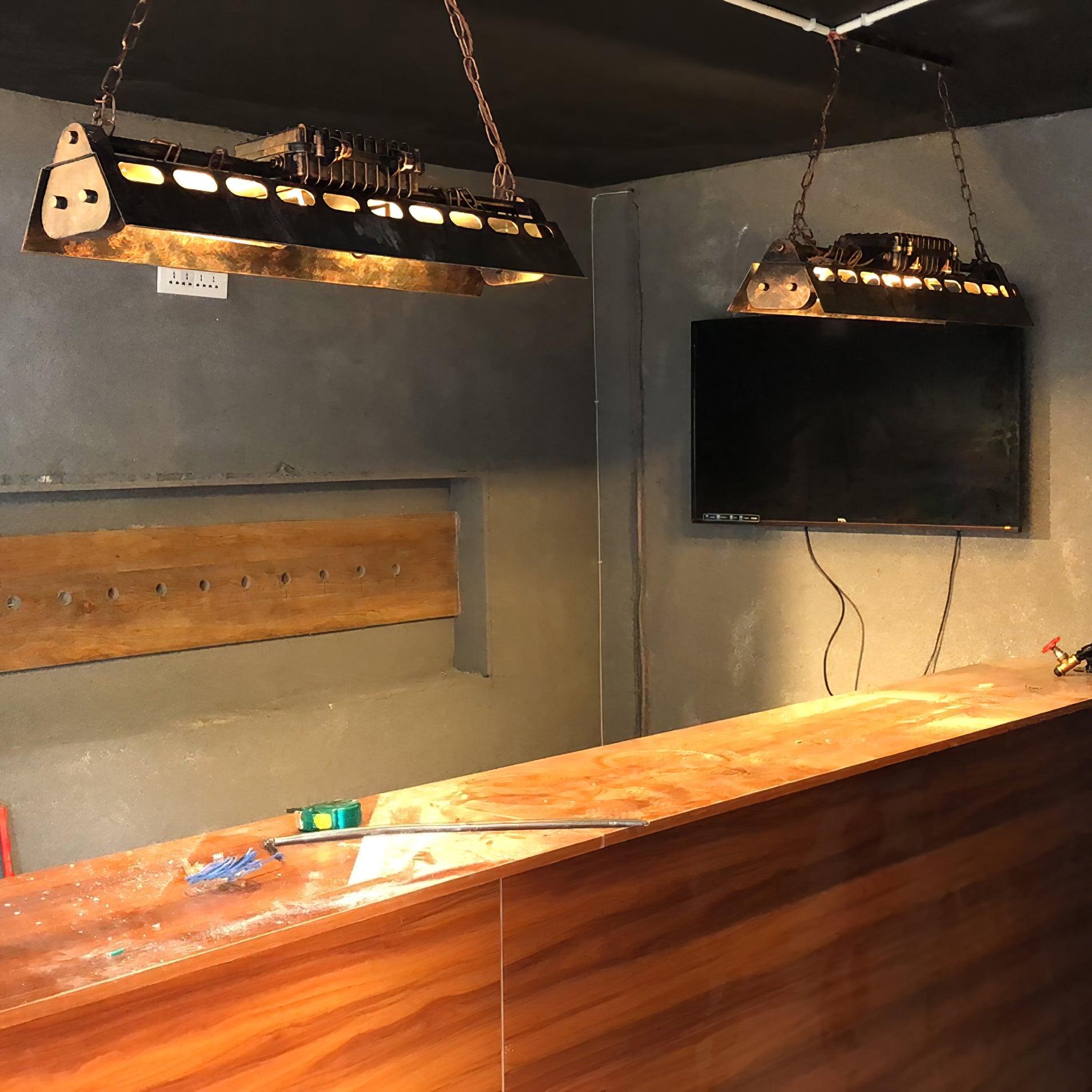 Industrial Steampunk Chandelier - Blowlighting