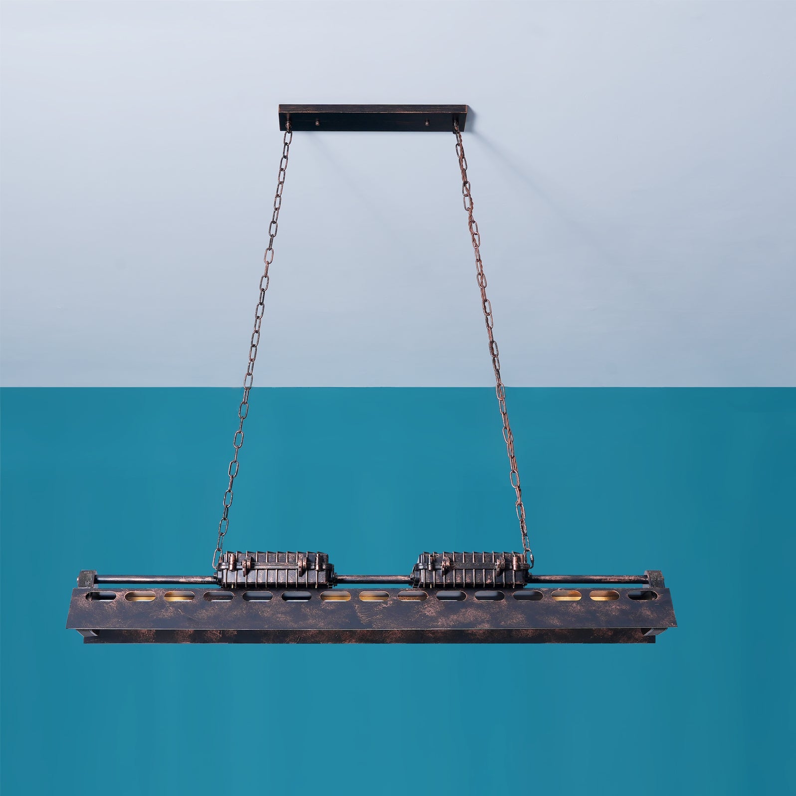 Industrial Steampunk Chandelier - Blowlighting