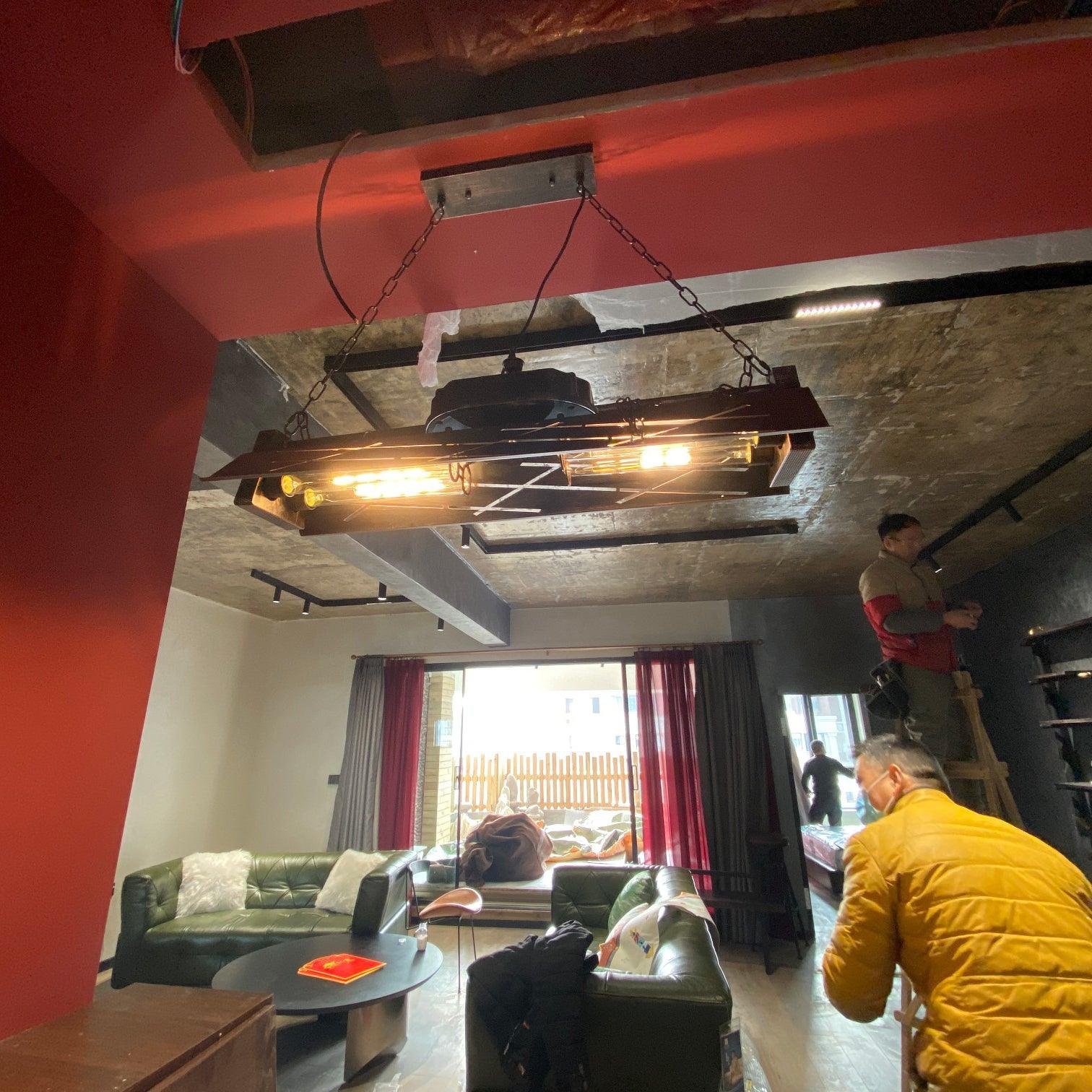 Industrial Steampunk Chandelier - Blowlighting