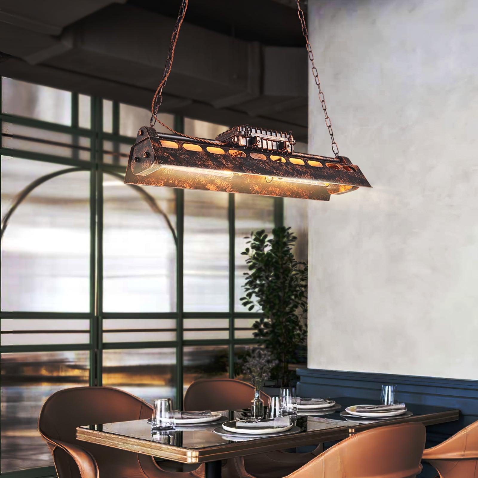 Industrial Steampunk Chandelier - Blowlighting