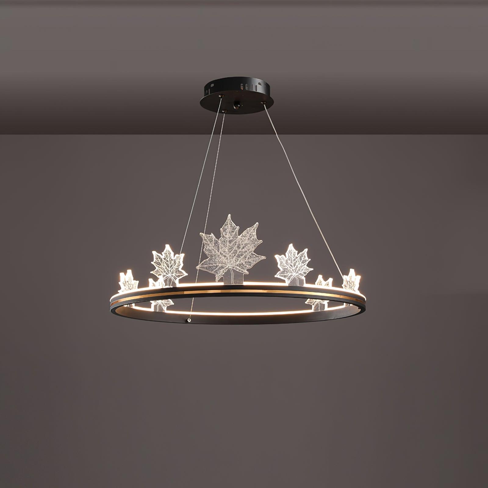 Ion Leaf Chandelier - Blowlighting