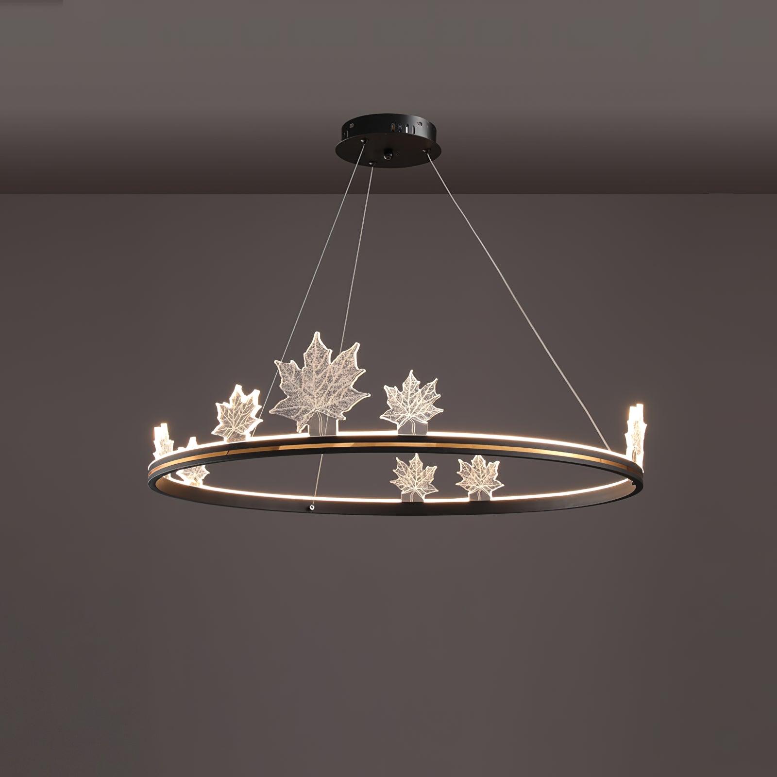 Ion Leaf Chandelier - Blowlighting