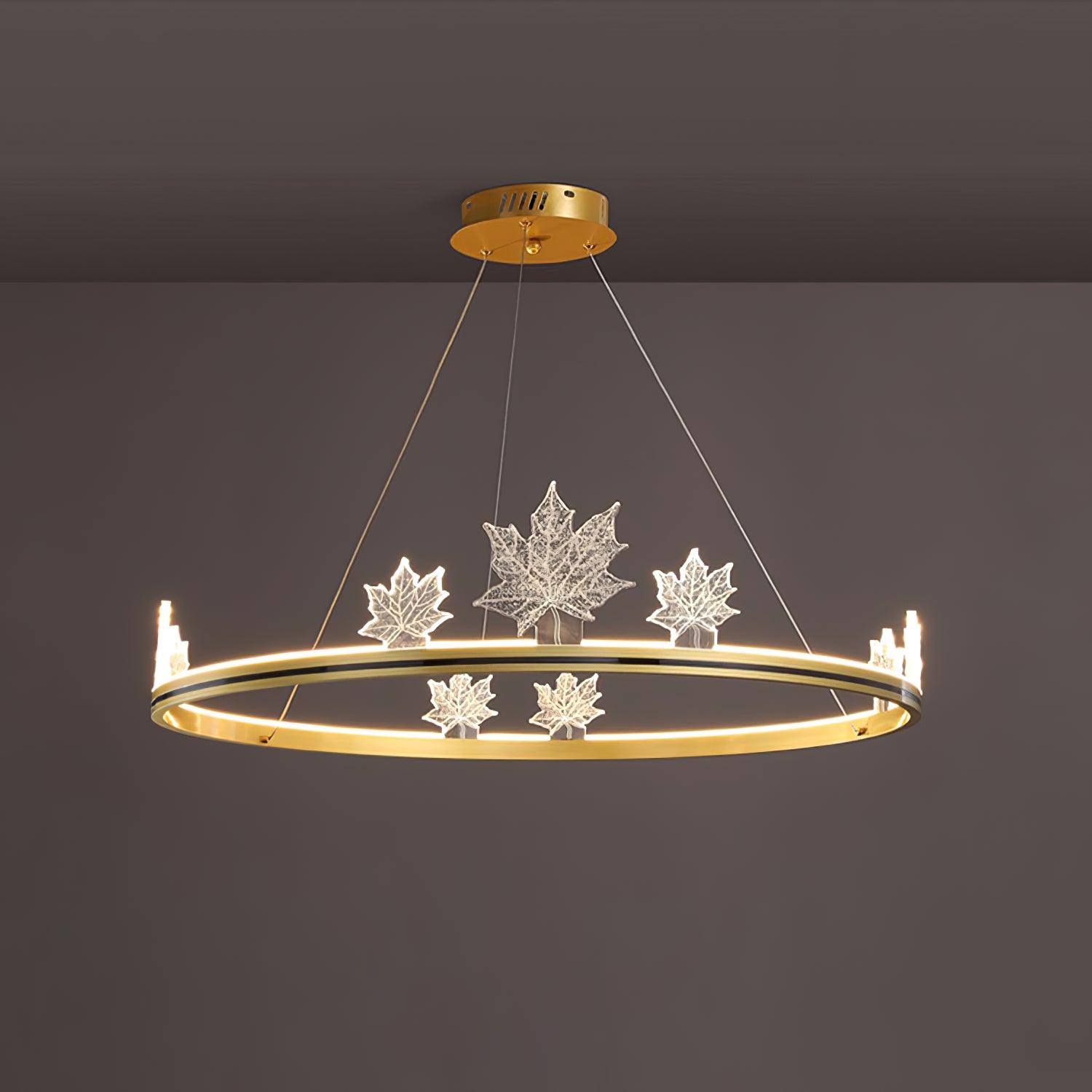 Ion Leaf Chandelier - Blowlighting